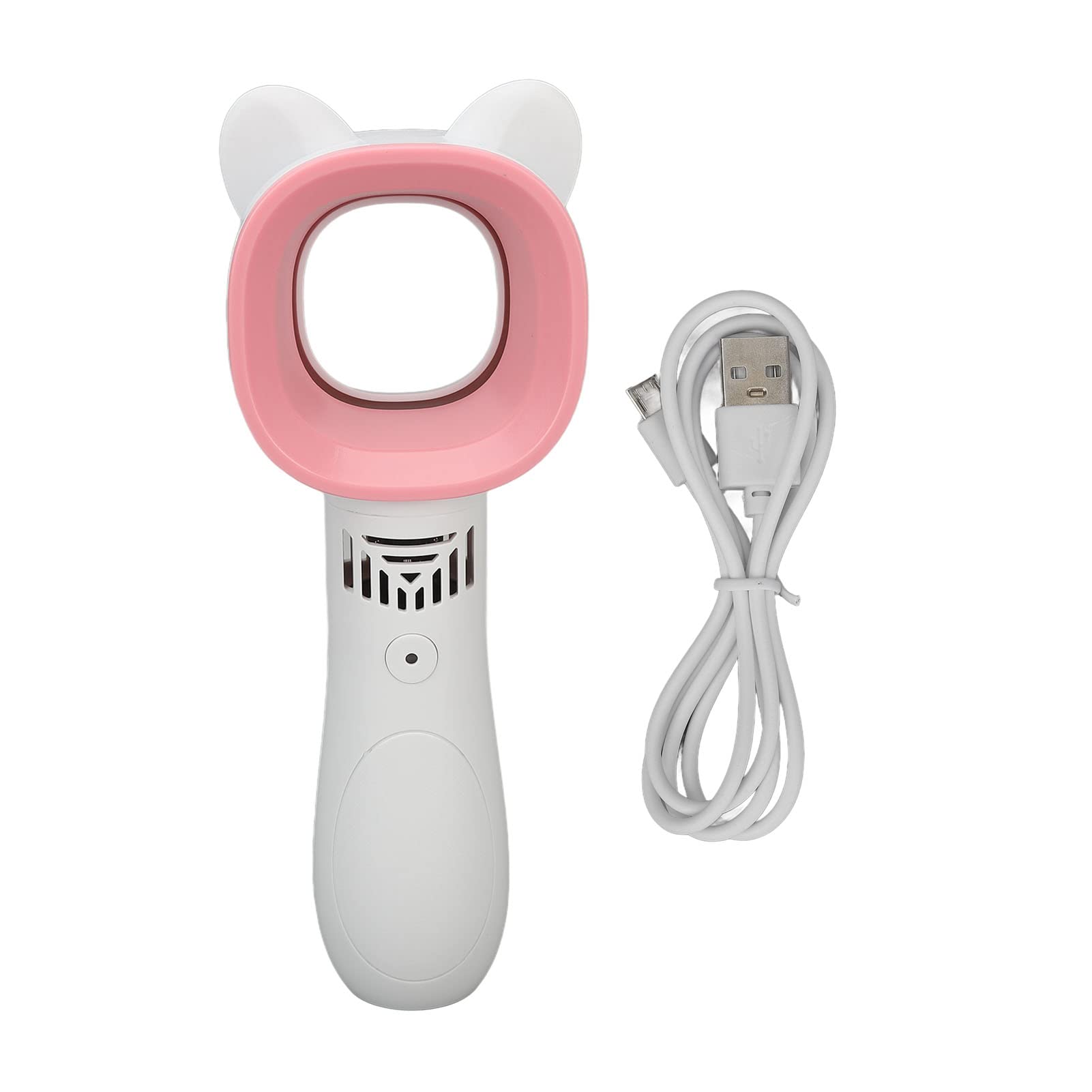 EXCLUZO USB Bladeless Eyelash Fan Dryer - Flat Wind Direction for Lash Extensions & Summer Glue, Portable White Lash Dryer for Professional & Home Use (Perfect for Salons, DIY Beauty & Travel)