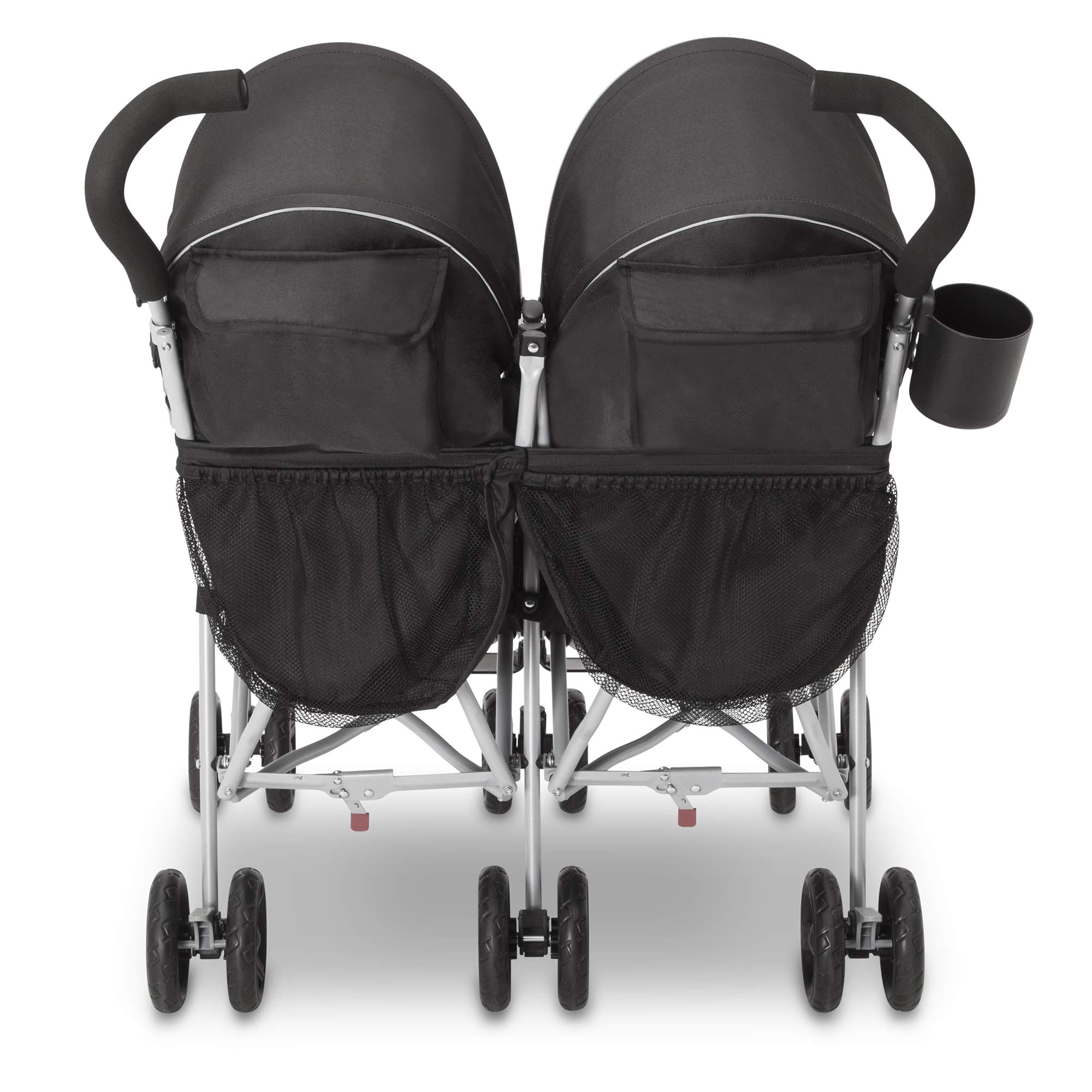 Jeep Scout Double Stroller for Toddlers - Side by Side Baby Stroller with Adjustable Canopy & Storage Basket, Charcoal Galaxy - Perfect for Twins, Siblings or Daycare Outings