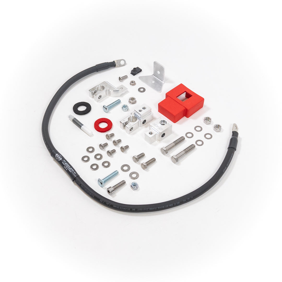 24 Ford Ranger & Ranger Raptor Battery Terminal Upgrade Kit - High Performance Billet Aluminum Replacement - Perfect for Off-Roading & Extreme Weather Conditions