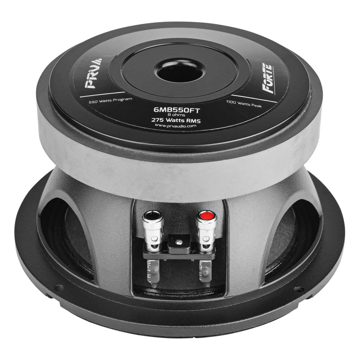 PRV Audio 6.5 Inch 8 Ohm Midbass Speaker - 550W Program Power, 275W RMS - Professional Mid Bass Loudspeaker for Car Audio, Home Theater, and Live Sound Systems (Single)