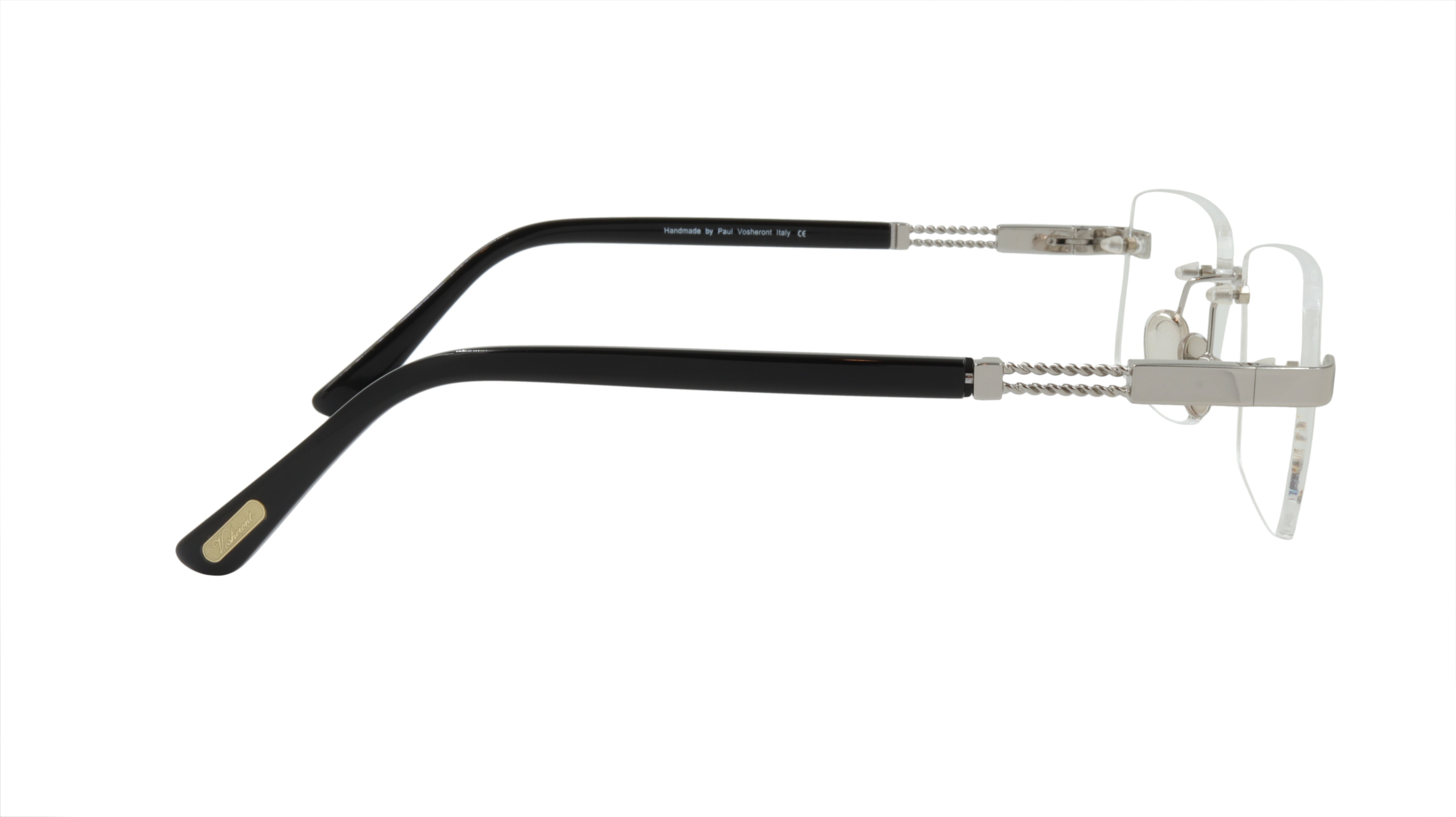 Paul Vosheront PV378 C2 Gold Plated Titanium Acetate Eyeglasses Frame - Italian Design for Men & Women | Perfect for Office, Reading & Fashion Accessories