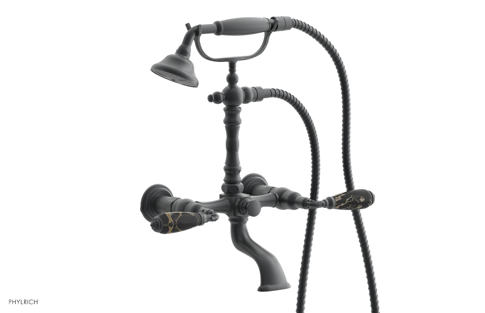 3RING Exposed Tub & Hand Shower Combo K2393-01 - Chrome Finish Bathroom Faucet for Bathtub and Shower, Perfect for Modern Home Renovation and Spa-Like Bathing Experience