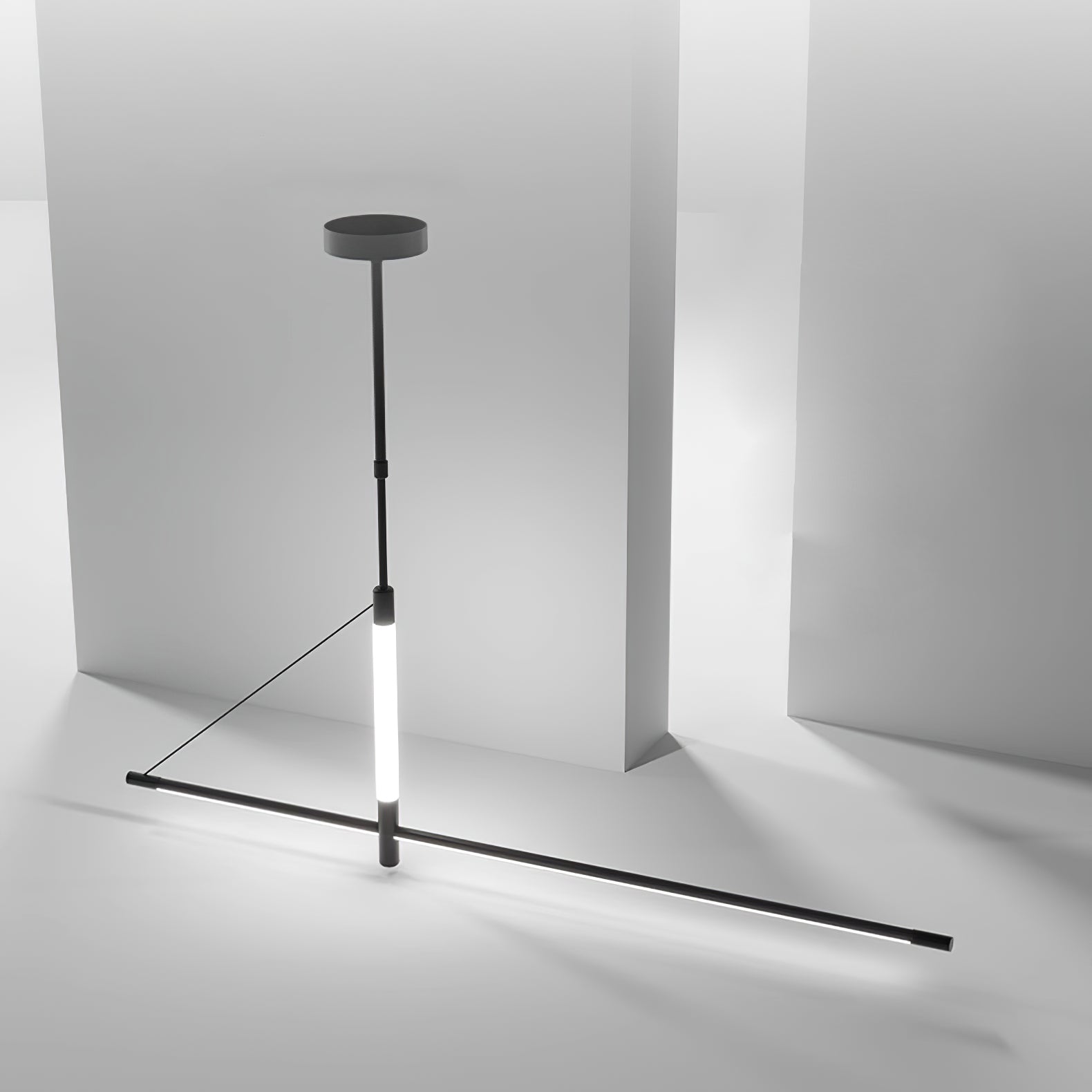 Linea Axis Pendant Light - Modern Minimalist Ceiling Lamp for Kitchen Island, Dining Room & Living Room - Dimmable LED Hanging Light Fixture for Home Decor