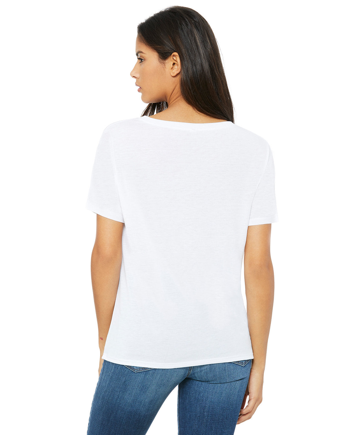 Bella + Canvas 8815 Women's Slouchy V-Neck T-Shirt - Soft Cotton Relaxed Fit Tee for Casual Wear, Lounge & Everyday Outfits