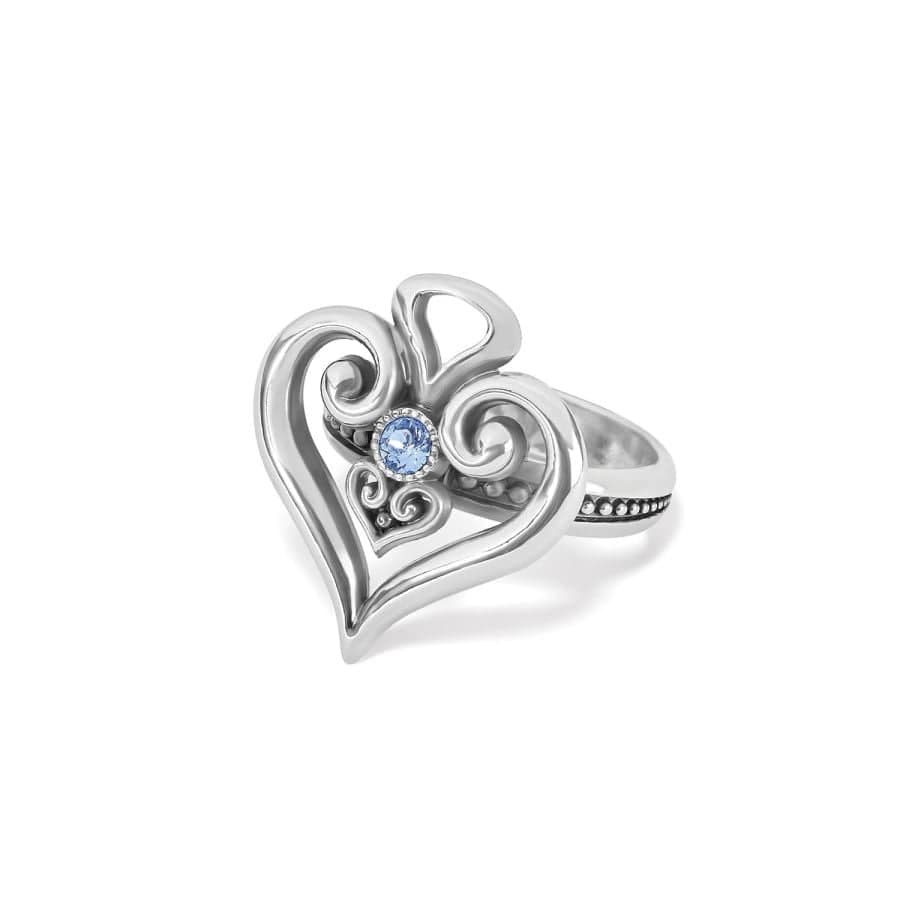 Alcazar Heart Glint Ring - Dainty Gold Plated Love Ring for Women, Elegant Valentine's Gift for Her, Perfect for Anniversaries, Engagements & Romantic Occasions