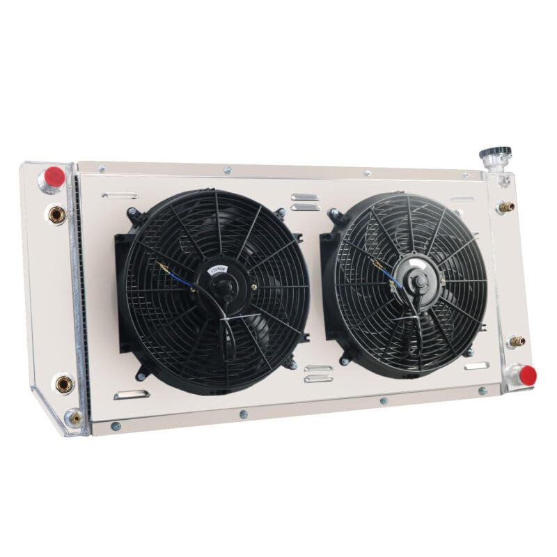 High-Performance 3-Row Aluminum Radiator with Dual 14