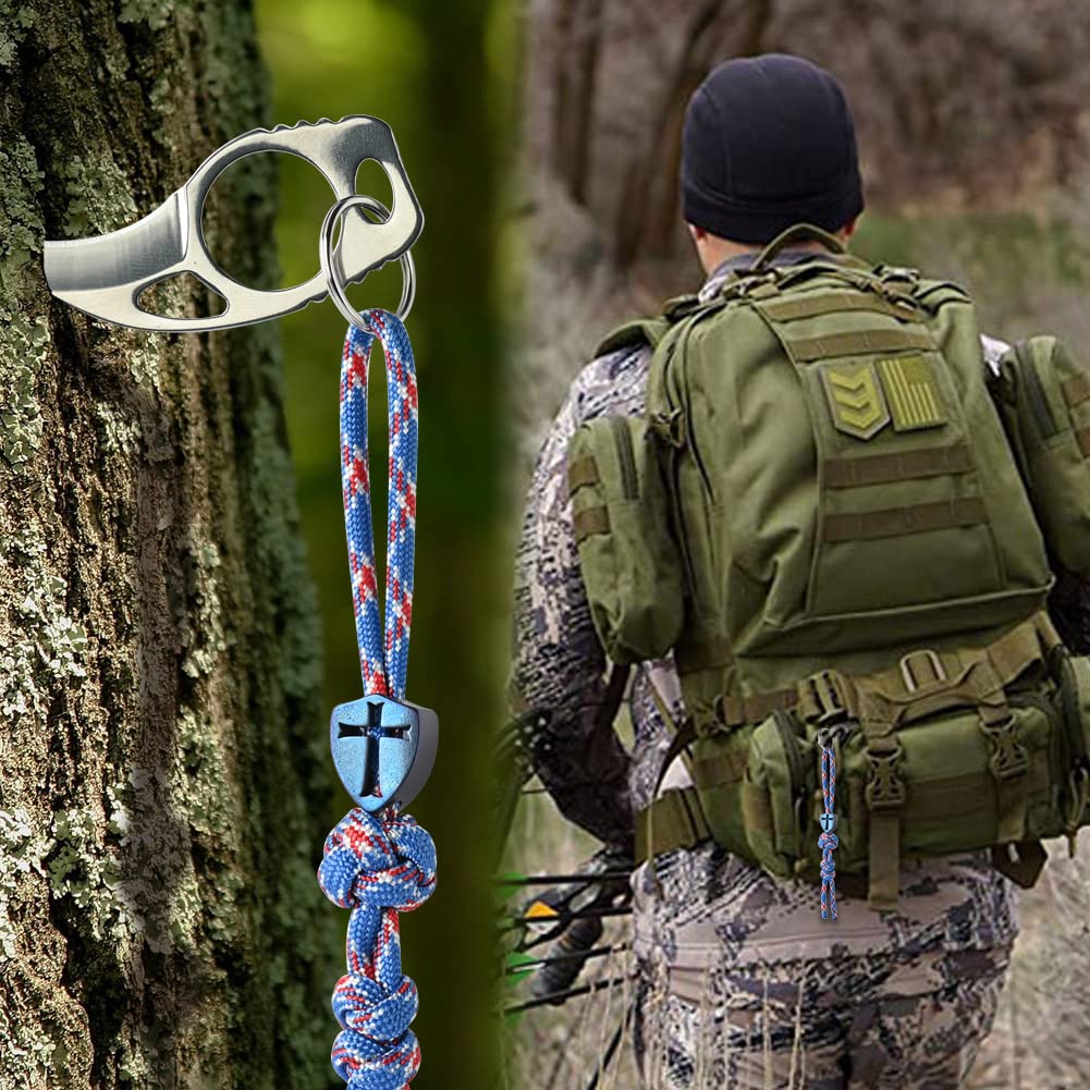 Titanium Paracord Lanyard Beads for Knives & Keychains | EDC DIY Accessories for Outdoor Gear