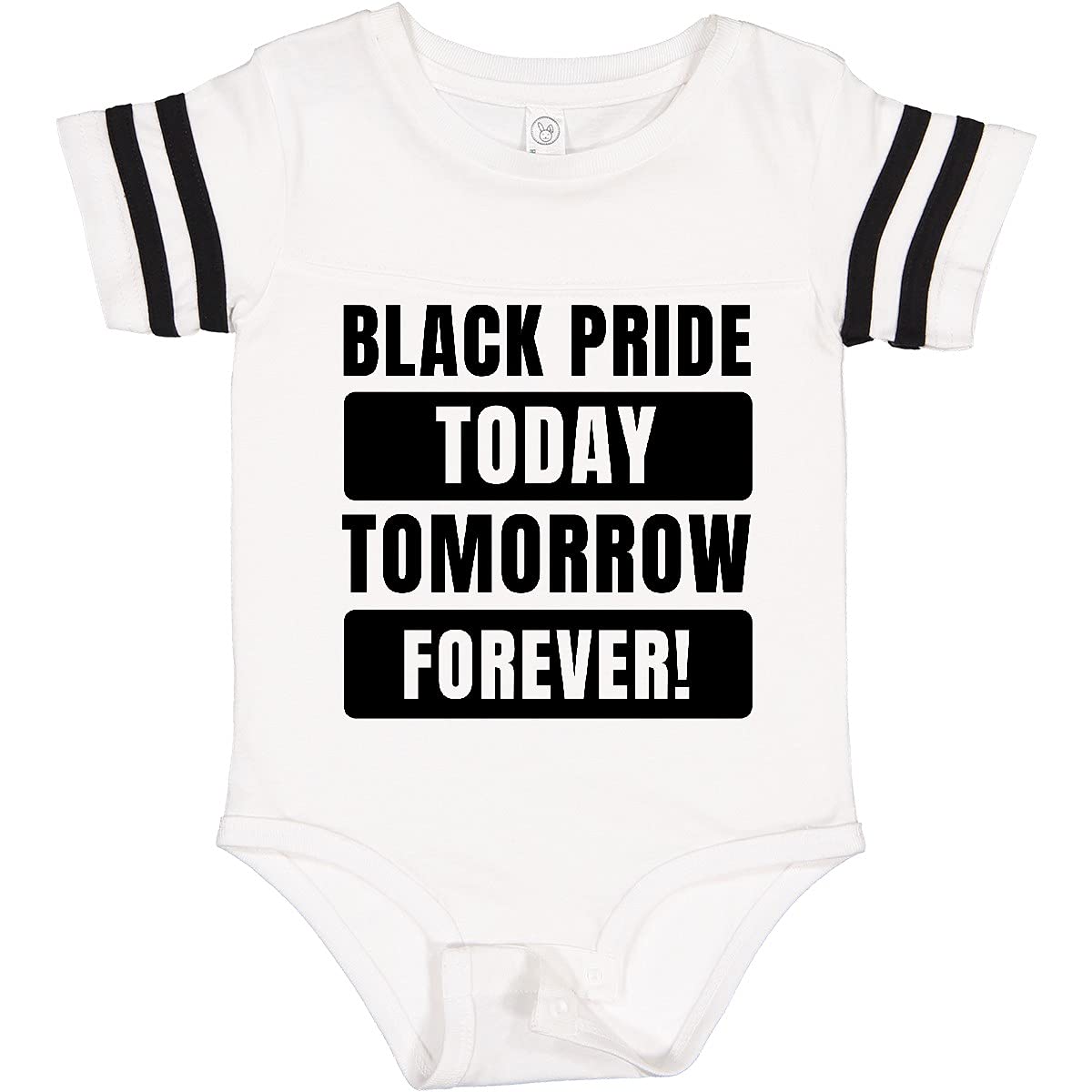 Inktastic Black History Month Black Pride Today Tomorrow Forever Baby Bodysuit - Unisex Cotton Onesie for Infants & Toddlers - Perfect for Celebrations, Family Photos & Everyday Wear