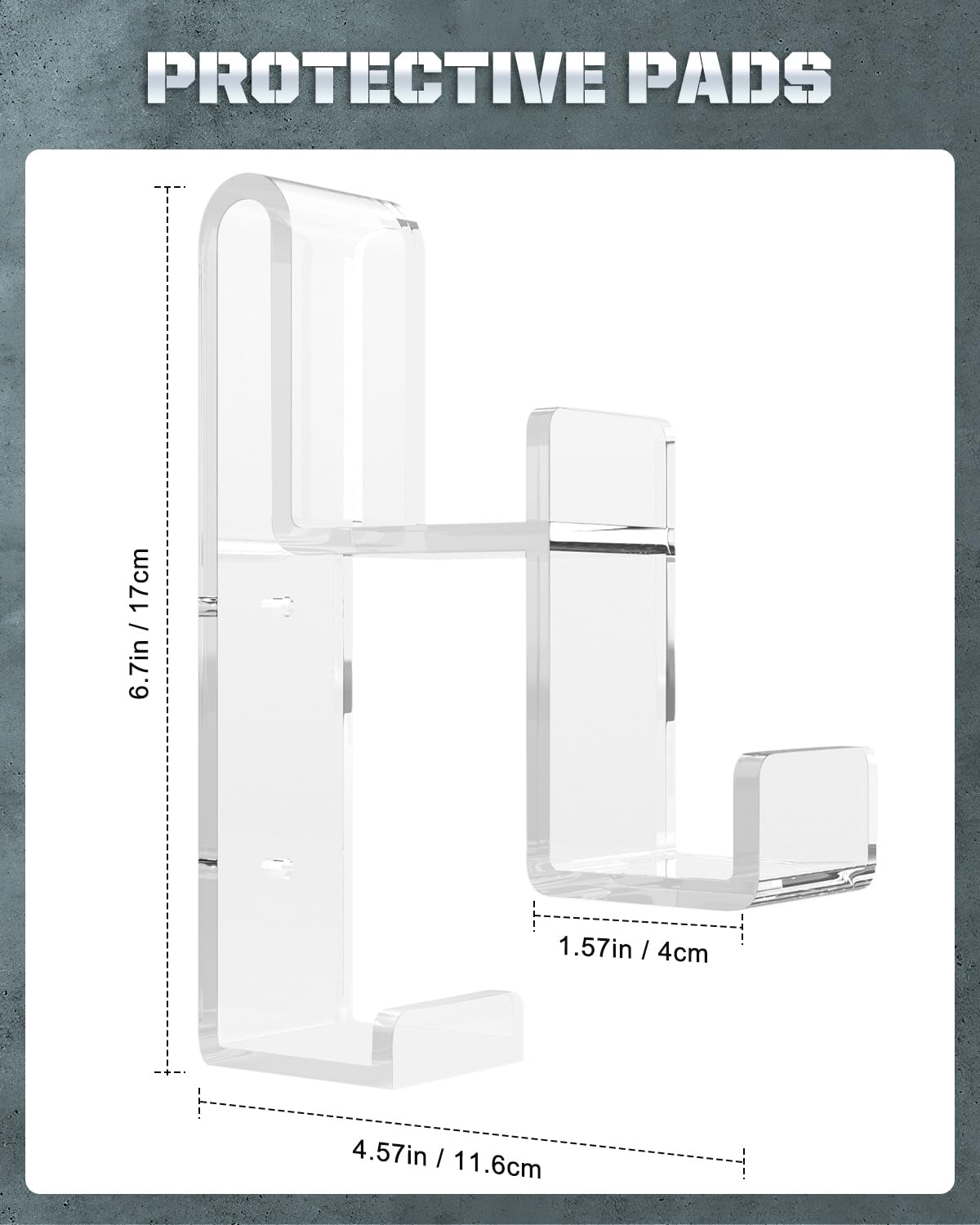 Moko Dual Game Controller Holder & Headphone Stand - Wall Mount for PS5, PS4, PS3, Xbox, Nintendo Switch, Steam Deck & PC Gaming Accessories - Perfect for Organizing Headsets and Controllers in Gaming Room Setup