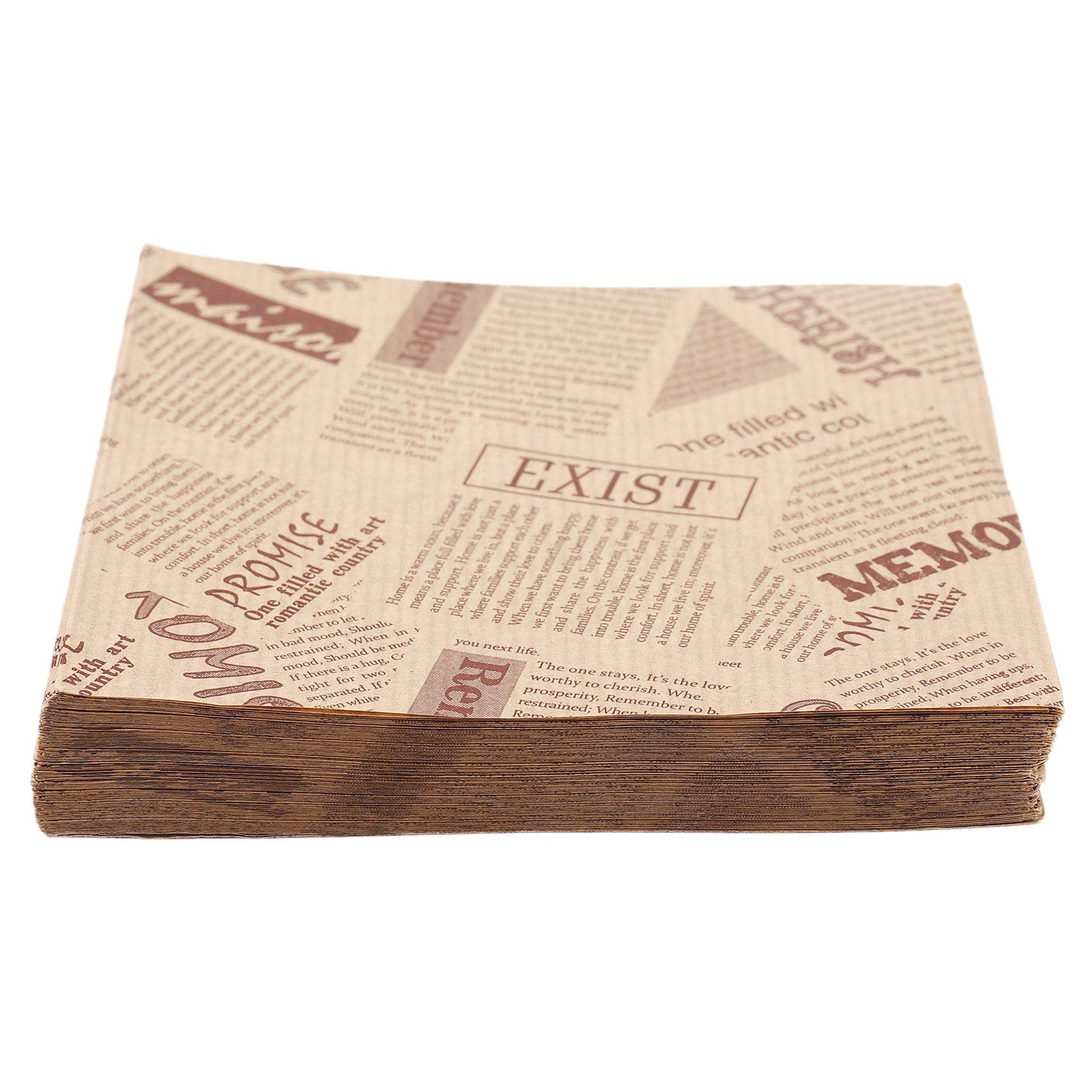 100pcs 12x12cm Oilproof Kraft Paper Bags for Sandwich, Donut, Bread & Bakery Goods - Eco-Friendly Food Packaging for Bakeries, Cafes & Home Use