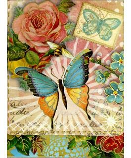 Punch Studio Window Pocket Notepads - Pink Butterfly Design Notepads for Office, School & Daily Use | Cute Stationery for Notes, Lists & Reminders