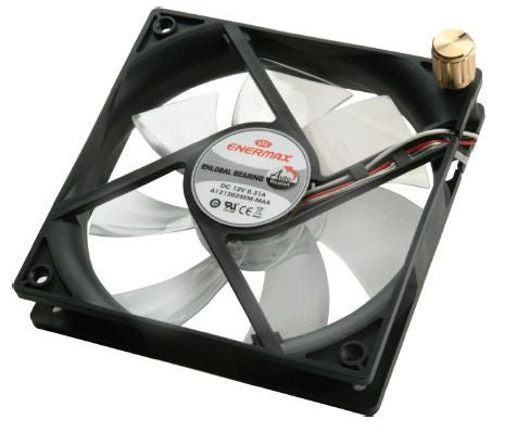 Enermax UC-12AEBS 120mm x 25mm Ultra Quiet Cooling Fan - Low Noise PC Case Fan for Gaming Computers, Workstations, and Home Office Desktops