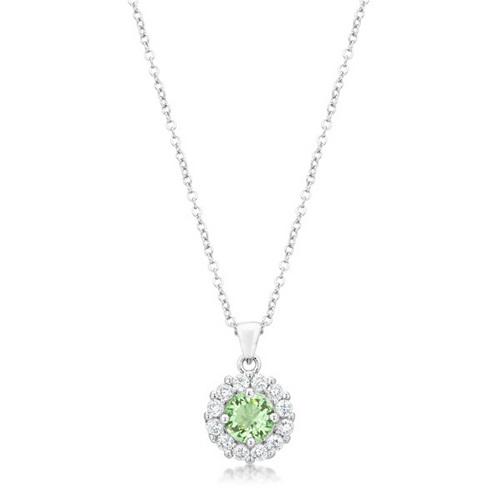 Bella Bridal Pendant Necklace - Genuine Peridot Gemstone Jewelry for Women | Perfect for Weddings, Anniversaries & Special Occasions