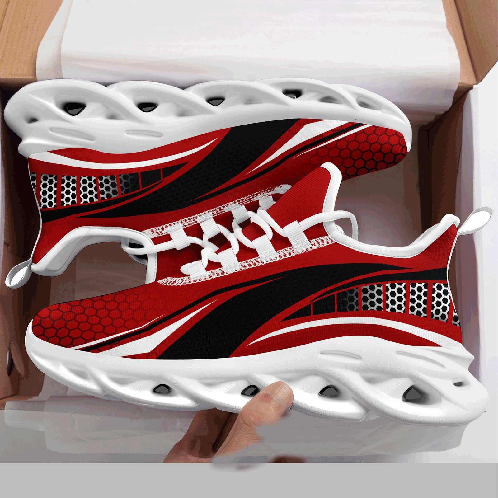Custom Maxsoul Personalized Sneakers - Breathable Lightweight Running Shoes for Men & Women (FN003 E025022) - Perfect for Jogging, Gym Workouts & Casual Wear
