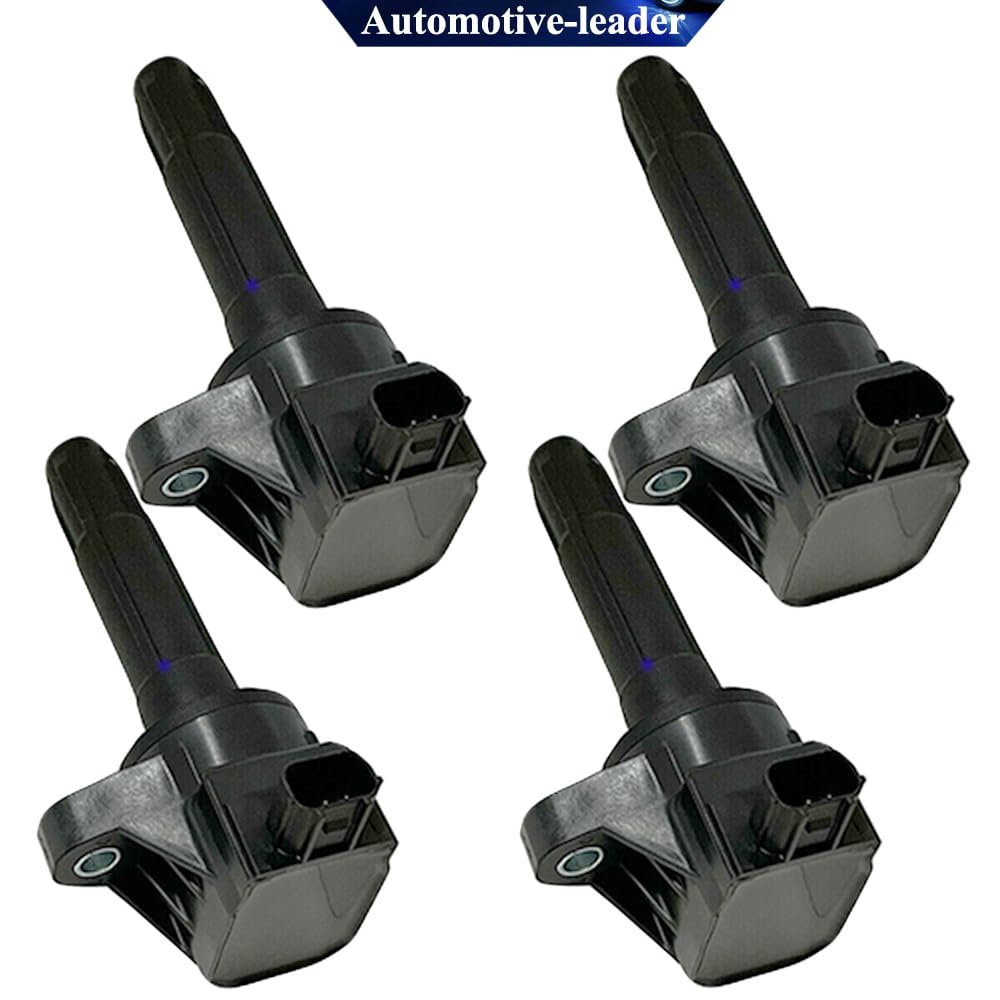 4Pcs 30520-55A-005 Ignition Coil Packs Compatible with Honda Jazz GF Hatchback 1.5L (GK5) L15A/L15Z2/L15Z5 Engine - 2014-2021 Models - Improve Engine Performance & Fuel Efficiency for Smooth Driving