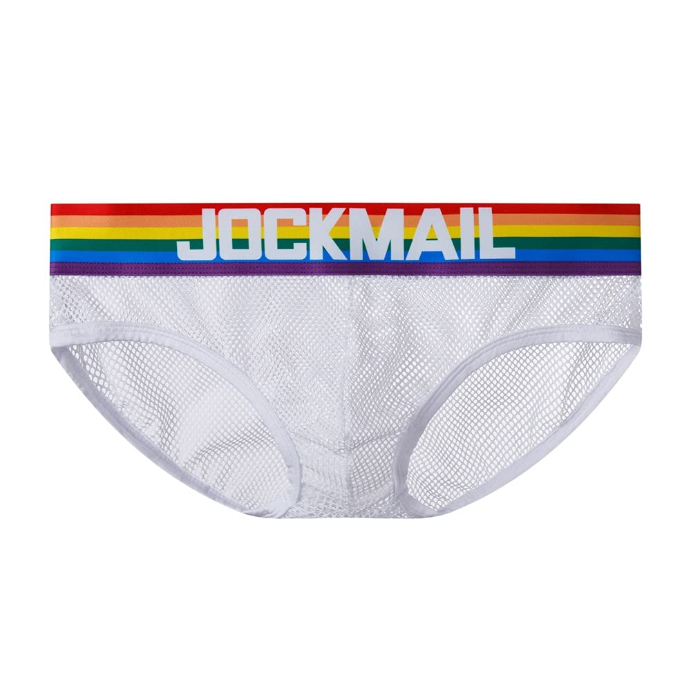 JOCKMAIL Low Waist Mesh Underwear for Men - Breathable & Comfortable Men's Briefs, Boxer Underpants - Perfect for Sports, Gym & Daily Wear