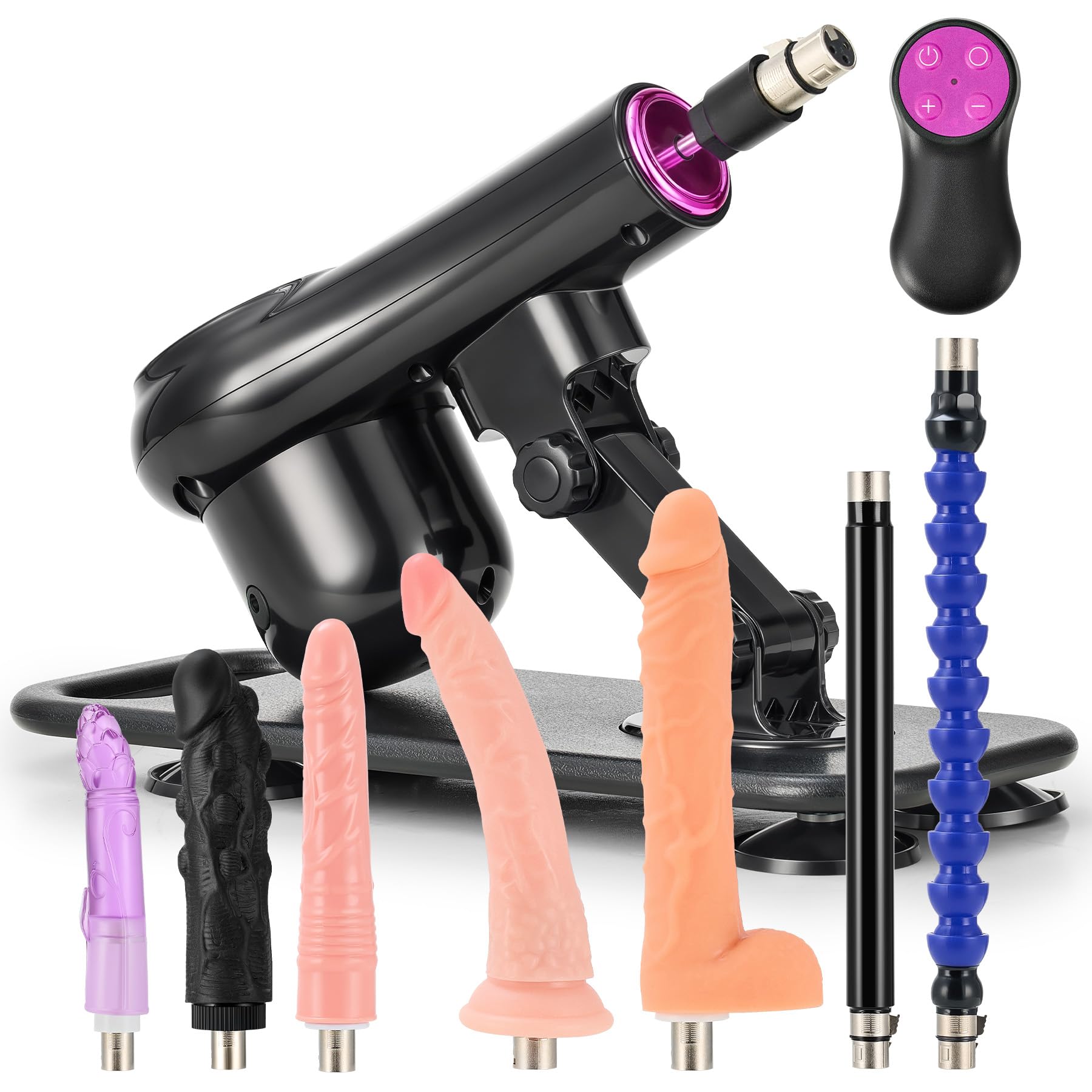SENSUA Automatic Thrusting Sex Machine for Women & Men - 7 Attachments, Remote Control - Adult Sex Toy for Couples, Vaginal & Anal Stimulation - Perfect for Solo Play, Couples Fun & Massage