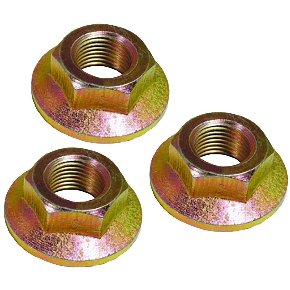 (3 Pack) Spindle Blade Nut Replacement for Cub Cadet Zero Turn Mower RZT 50, RZT 54, RZT42 Models - Durable Lawn Mower Parts for Smooth Cutting Performance - Perfect for Home Lawn Care and Professional Landscaping