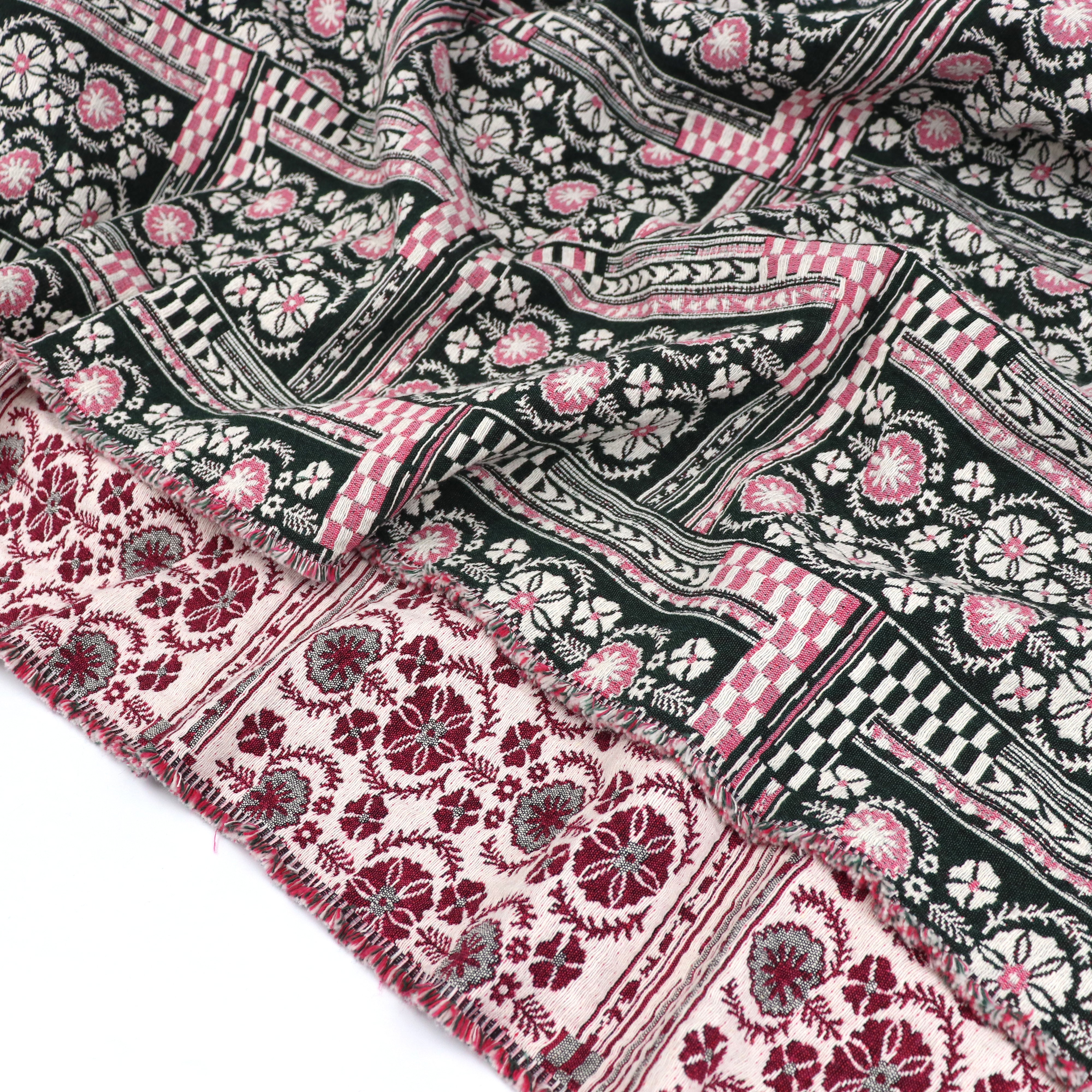 Eco-Friendly Jacquard Fabric with Recycled Fibers | Rococo Lawns Collection | Sew Me Sunshine Exclusive | Perfect for Sustainable Fashion & Home Decor Projects