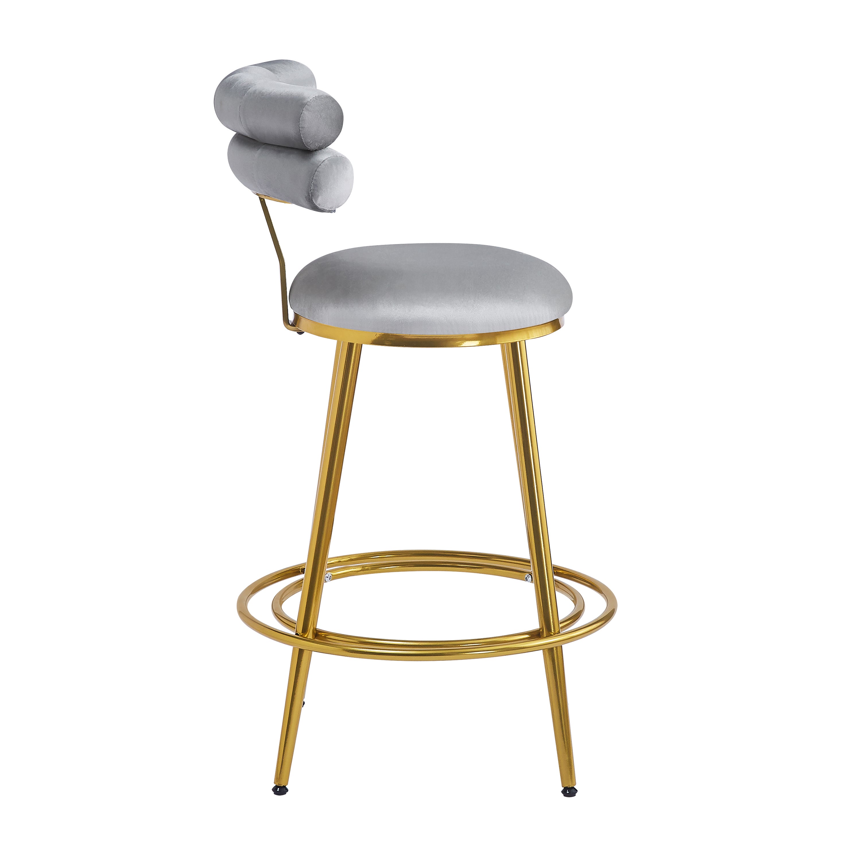 Modern Velvet Counter Stools Set of 2 - 27.65