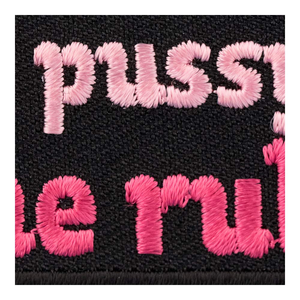Empowering Feminist Patch - 'I Got The Pussy I Make The Rules' Iron-On Badge for Jackets, Bags & DIY Crafts | Women's Rights Accessories for Denim, Backpacks & Protest Gear