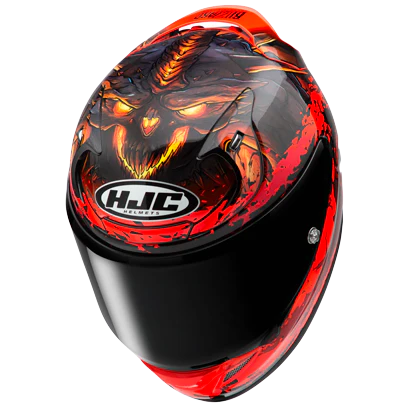 RPHA 12 Diablo Blizzard Motorcycle Helmet - DOT & ECE Certified Full Face Helmet for Street & Racing - Lightweight & Aerodynamic Design for Comfort & Performance - Perfect for Commuting, Track Days & Long Rides