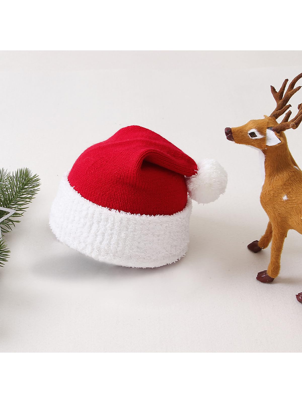 Komorebi Santa Hats for Babies & Toddlers - Festive Christmas Newborn Hats & Kids Santa Hats - Perfect for Holiday Photos, Christmas Parties & Family Gatherings