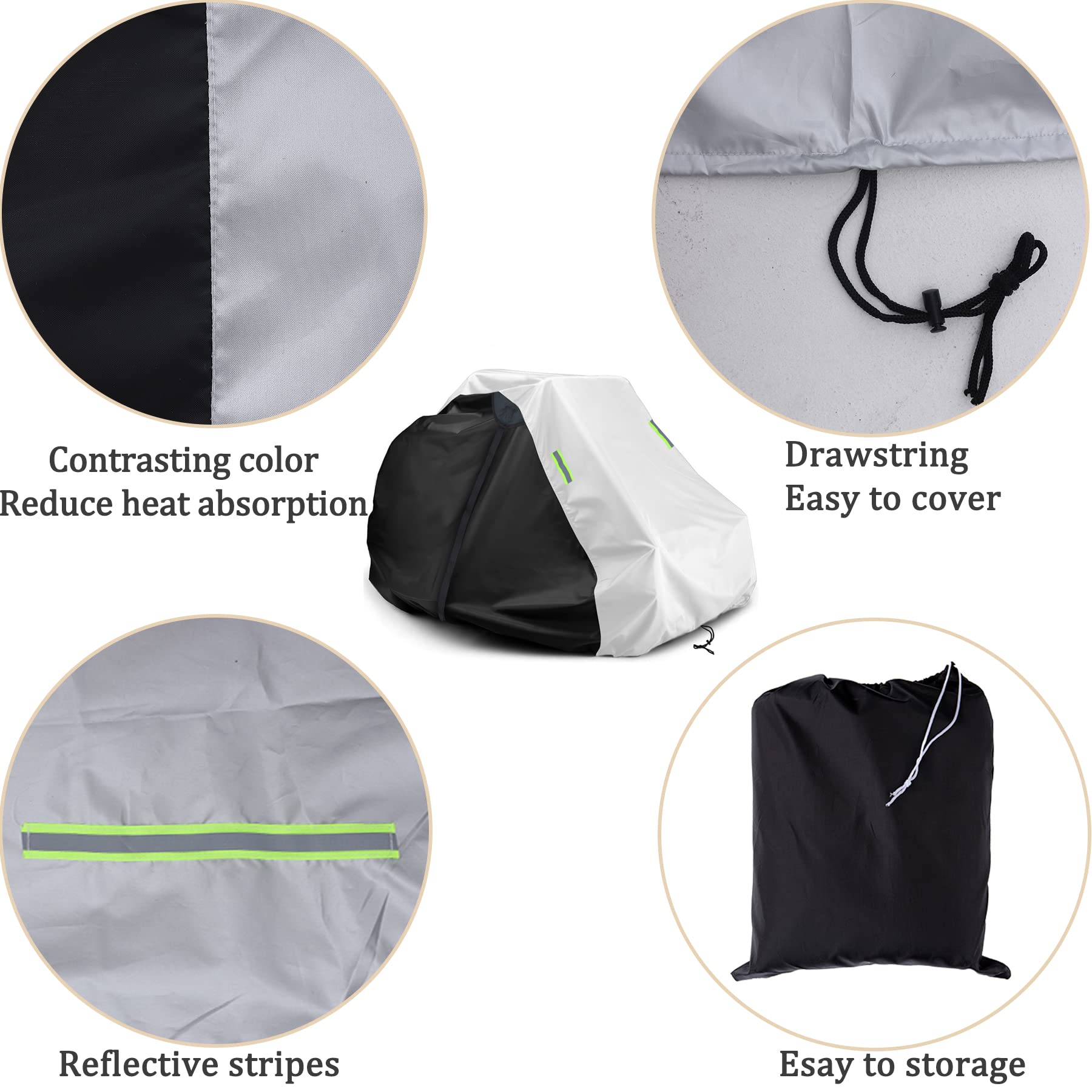 Heavy Duty Waterproof Zero Turn Mower Cover - Universal Fit for Riding Lawn Mowers up to 50
