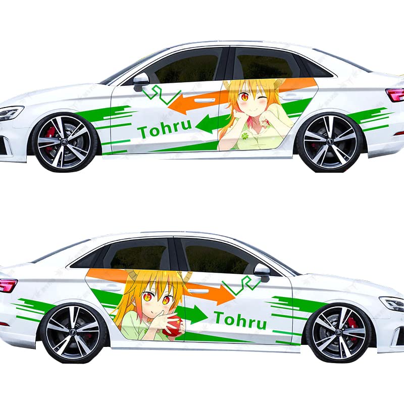 Anime Stickers for Miss Kobayashi's Dragon Maid - Waterproof Car & Door Decals for Fans