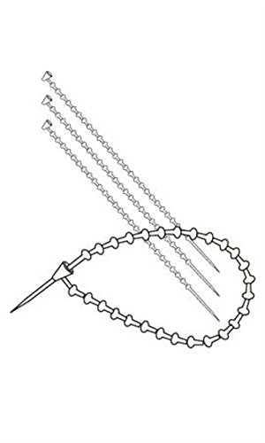 5 Inch Adjustable Security Loop Tagging Fasteners - Pack of 1000 for Retail, Warehouse & Inventory Management
