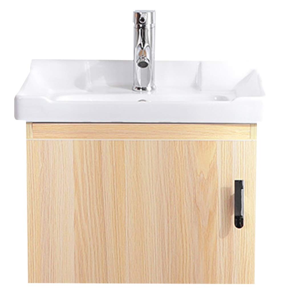 Wall-Mounted Ceramic Pedestal Sink - Space Saving Corner Bathroom Sink for Small Bathrooms, Easy to Clean White Wash Basin, Perfect for Powder Rooms, Guest Baths & Modern Home Toiletries