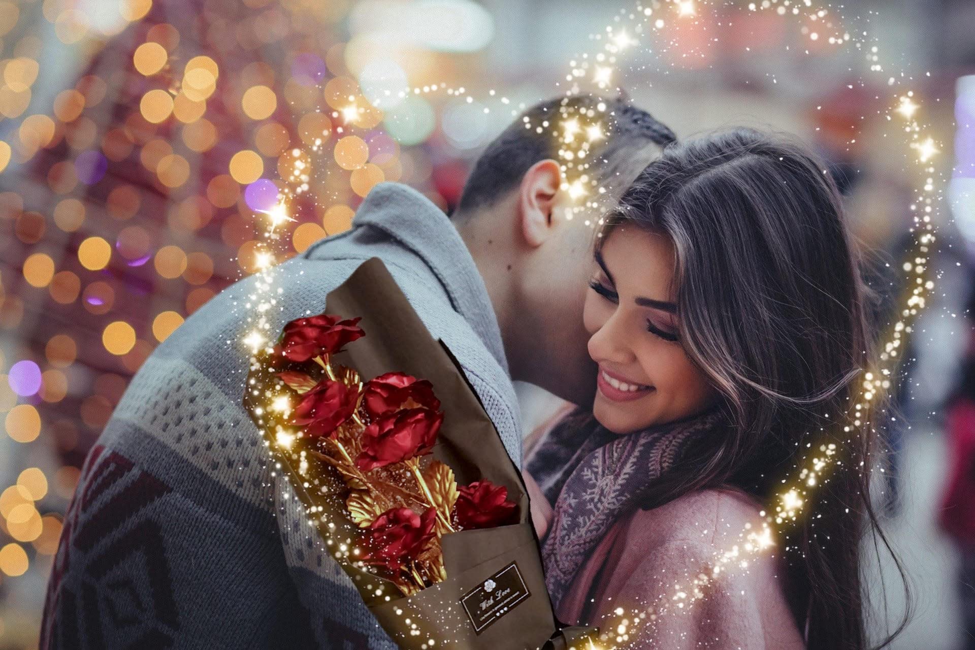 WOORI Gold Rose Bouquet - 24K Gold Plated Artificial Roses with Elegant Gift Box | Perfect for Anniversaries, Weddings, Valentine's Day & Home Decor
