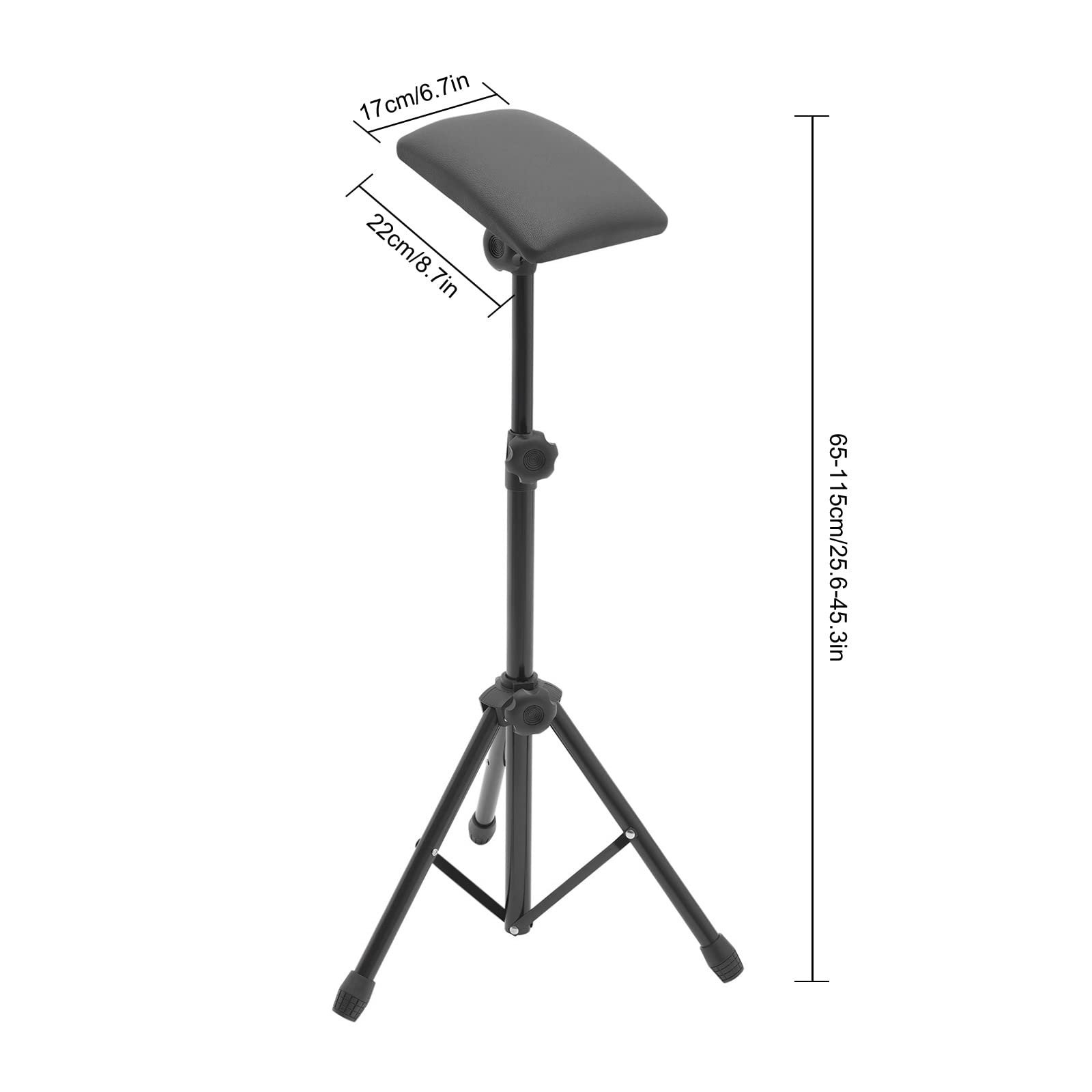 Adjustable Tattoo Tripod Stand - Professional Tattoo Workstation with Arm & Leg Rest (65-125cm/25.59-49.21