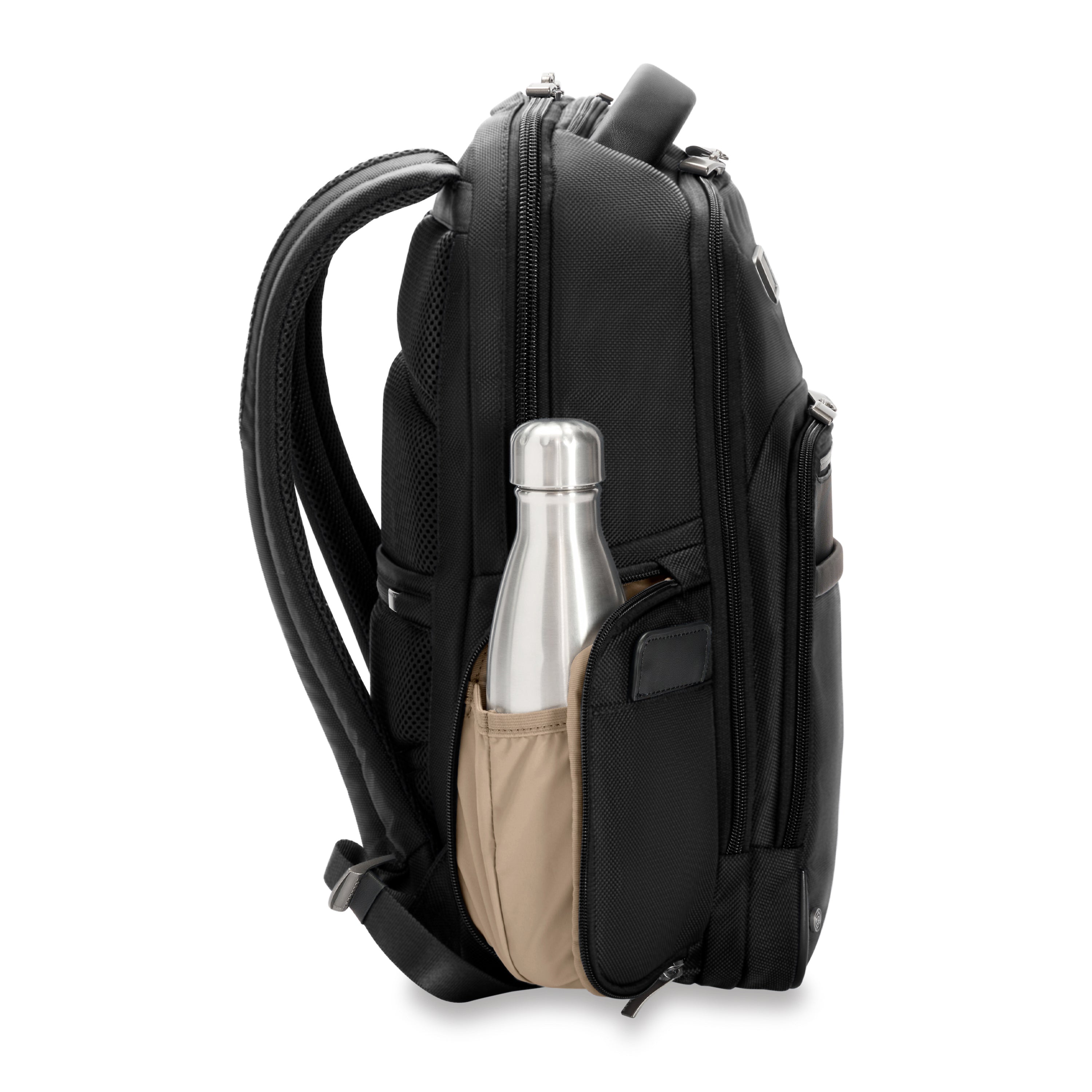 Briggs & Riley @work 2.0 Medium Backpack - Durable Laptop Backpack for Work & Travel, Water-Resistant Business Backpack with USB Charging Port - Perfect for Commuting, Office & Business Trips