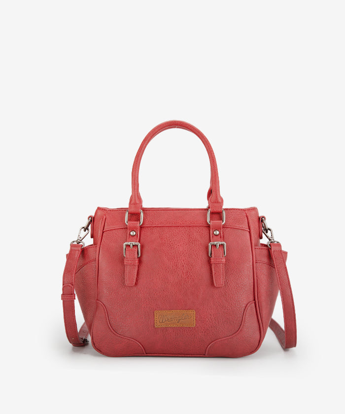 Wrangler Genuine Leather Buckle Tote Bag for Women - Stylish & Durable Handbag for Work, Travel & Everyday Use