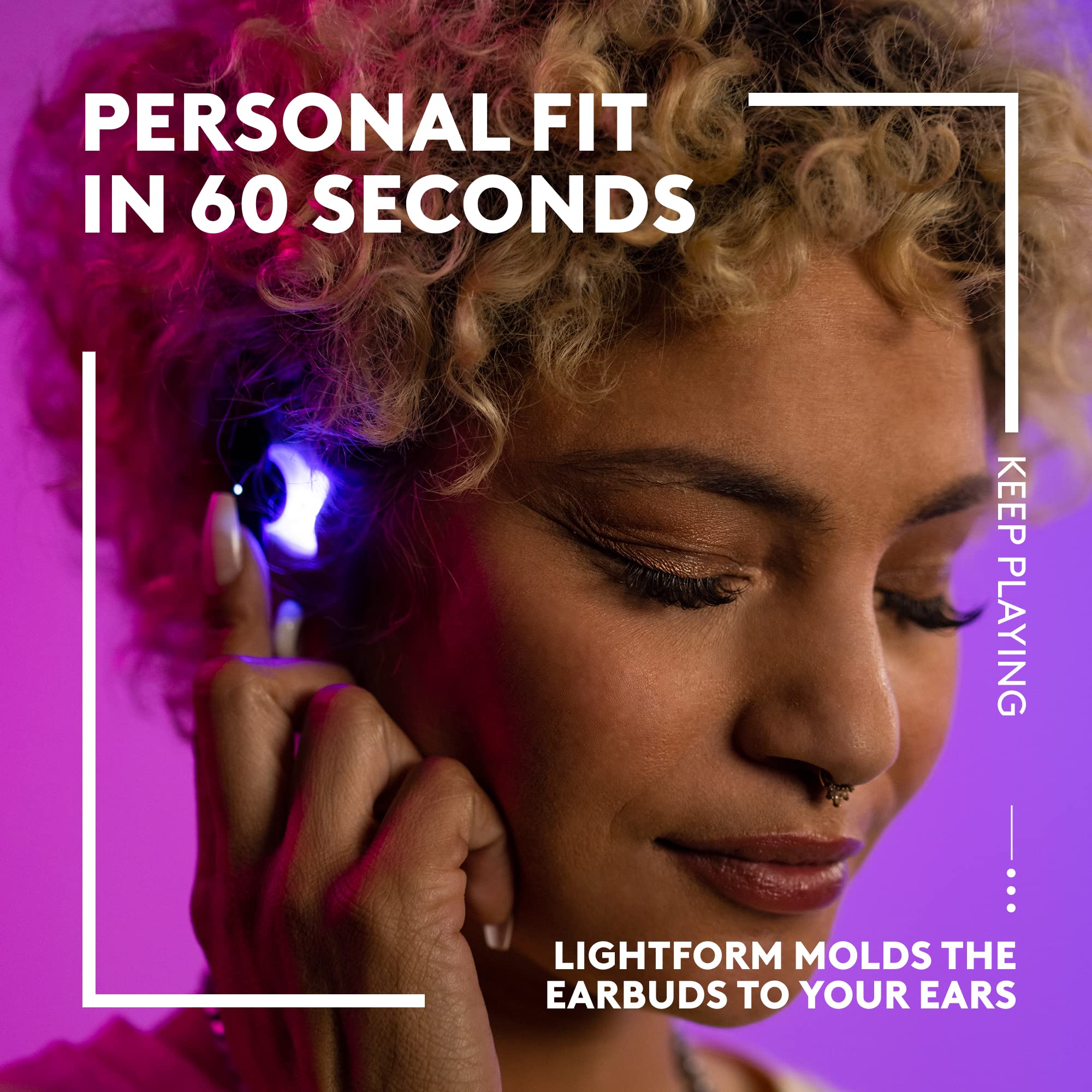 Logitech G FITS True Wireless Gaming Earbuds with Custom Moulded Fit - LIGHTSPEED & Bluetooth Connectivity, 4 Beamforming Mics for PC, Mac, PS5, PS4, Mobile & Nintendo Switch (White) - Perfect for Competitive Gaming, Streaming & Mobile Entertainment