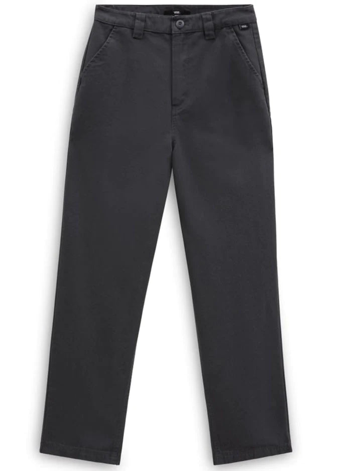 Vans Women's Breana Geering Skate Wide Leg Pants - Asphalt Black - Comfortable & Durable Skateboarding Pants for Casual Wear & Street Fashion