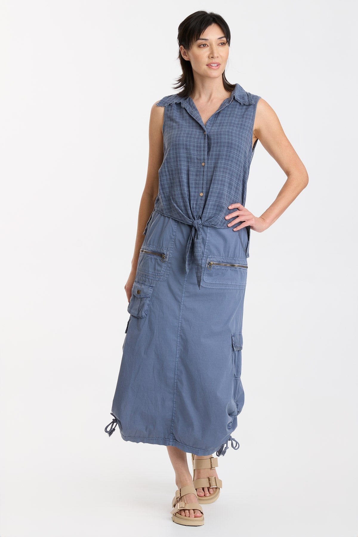 Fleming Tie Tank Top for Women - Stylish Sleeveless Blouse for Casual & Summer Outfits | Perfect for Beach, Vacation & Everyday Wear