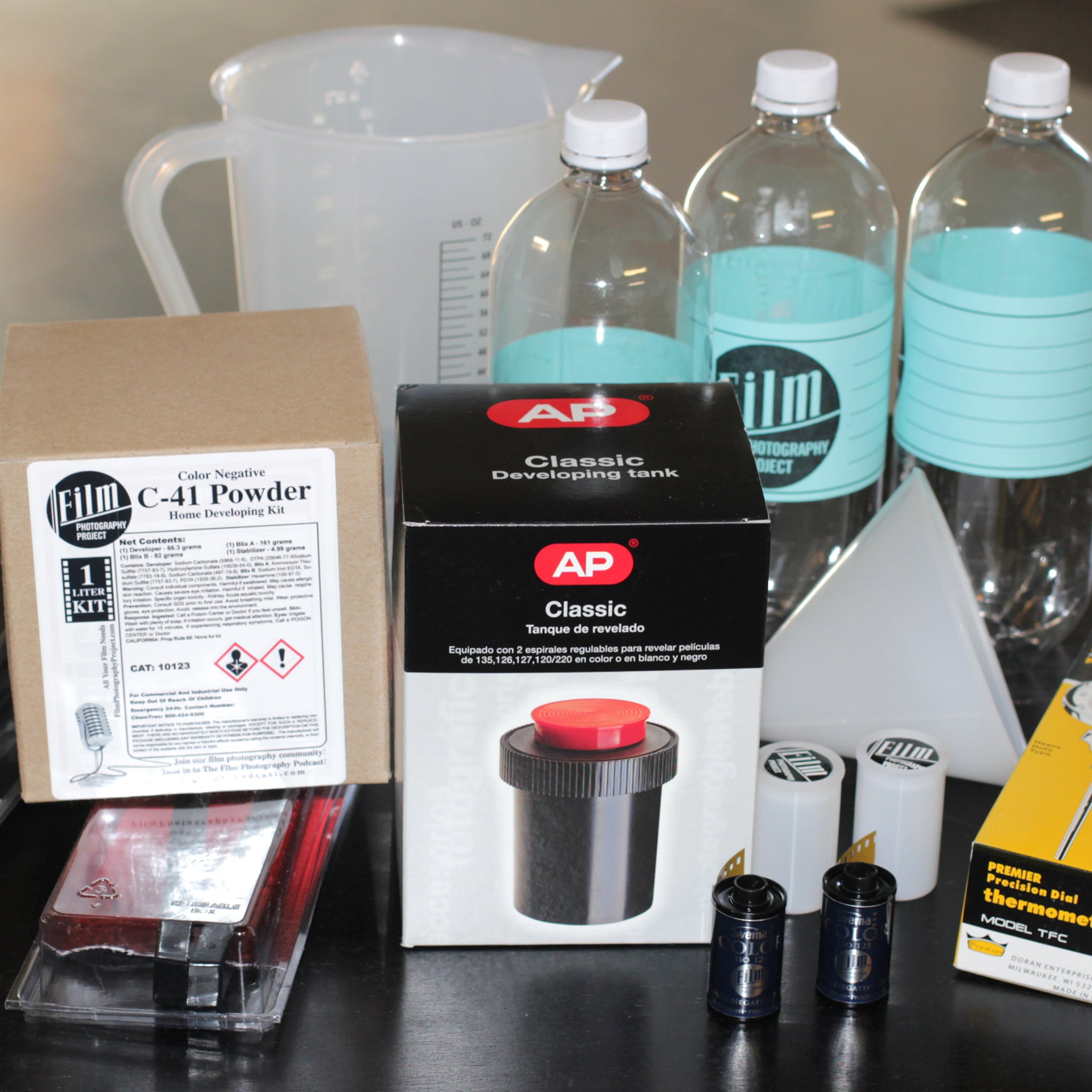 FPP Home Darkroom Development Starter Kit for Color Film – Complete Darkroom Supplies for DIY Film Processing at Home | Perfect for Photography Enthusiasts & Beginners