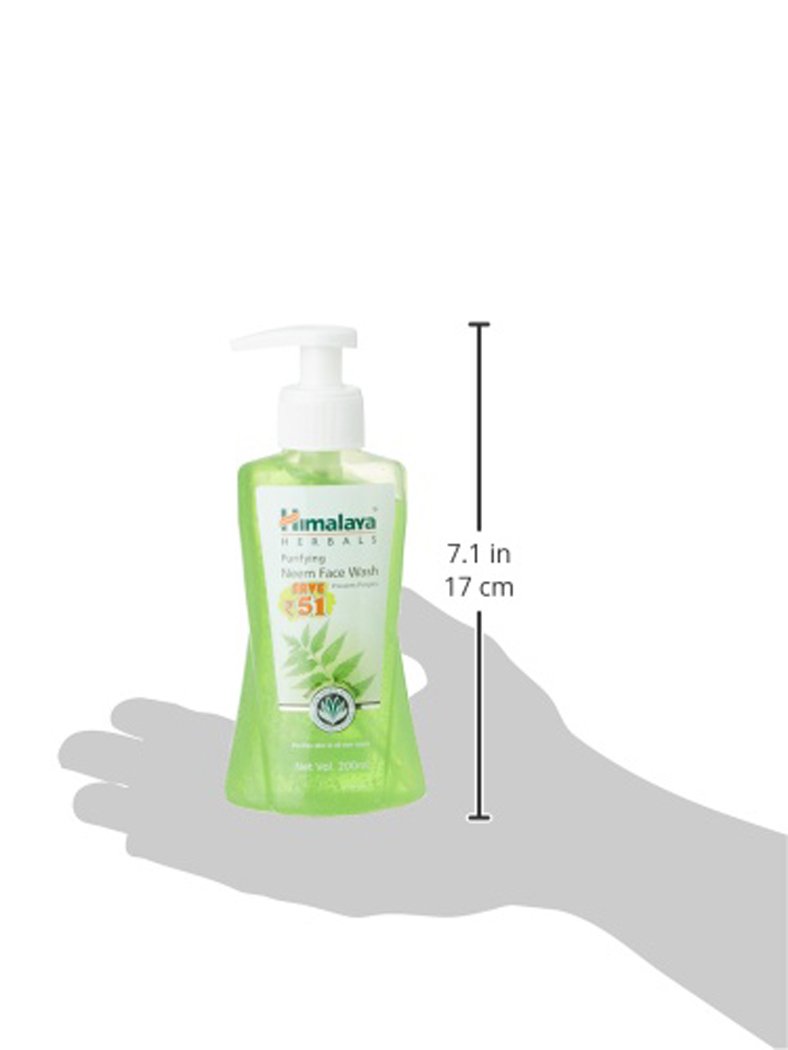 Himalaya Purifying Neem Face Wash for Acne & Oily Skin - 200ml (Pack of 2) - Deep Cleansing, Oil Control & Pore Minimizing - Perfect for Daily Skincare Routine & Travel