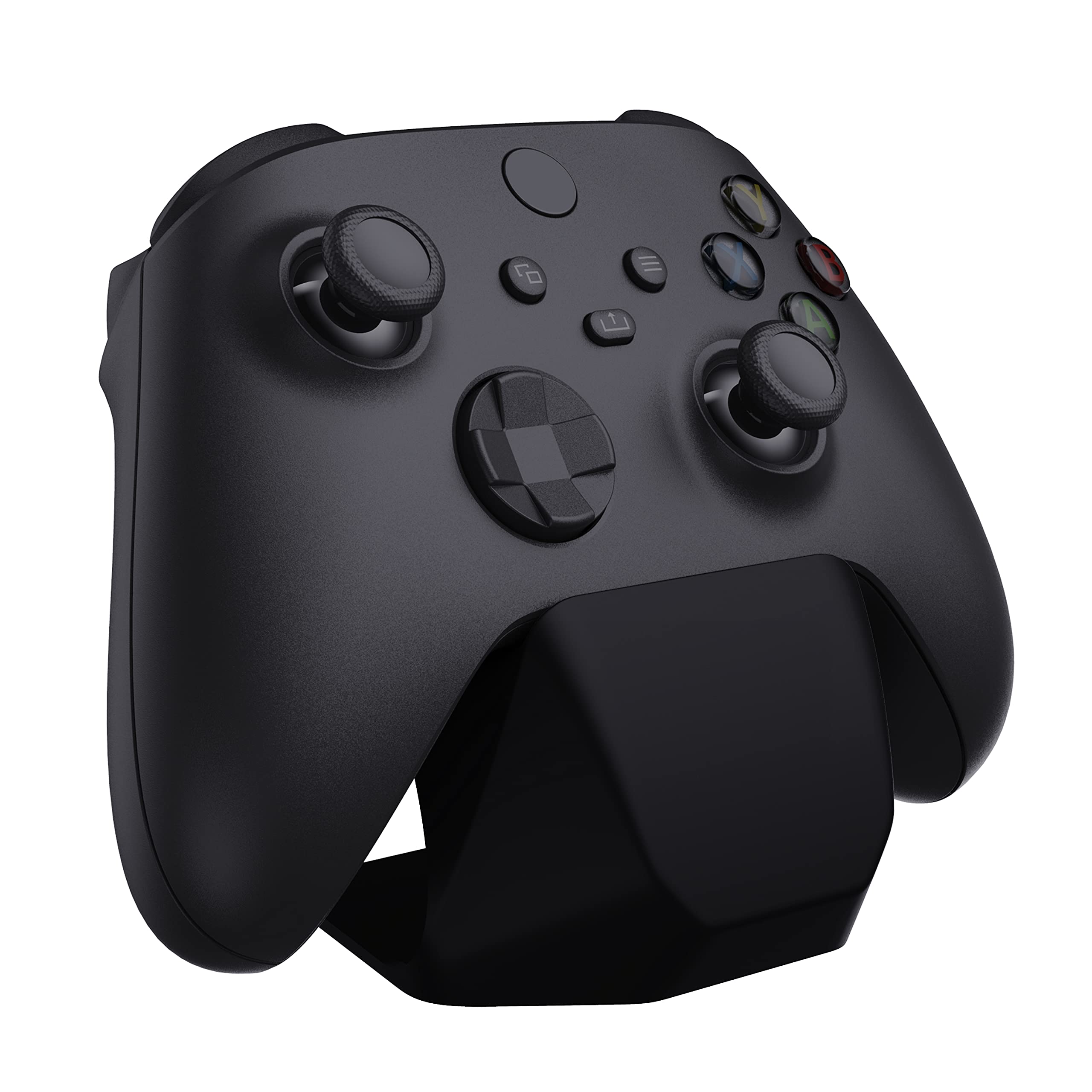 PlayVital Universal Gaming Controller Stand Holder for PS5, PS4, Xbox Series X/S, Xbox One & Nintendo Switch Pro - Black | Compact Desk Organizer for Gaming Accessories | Perfect for Game Room, Bedside & Travel Use