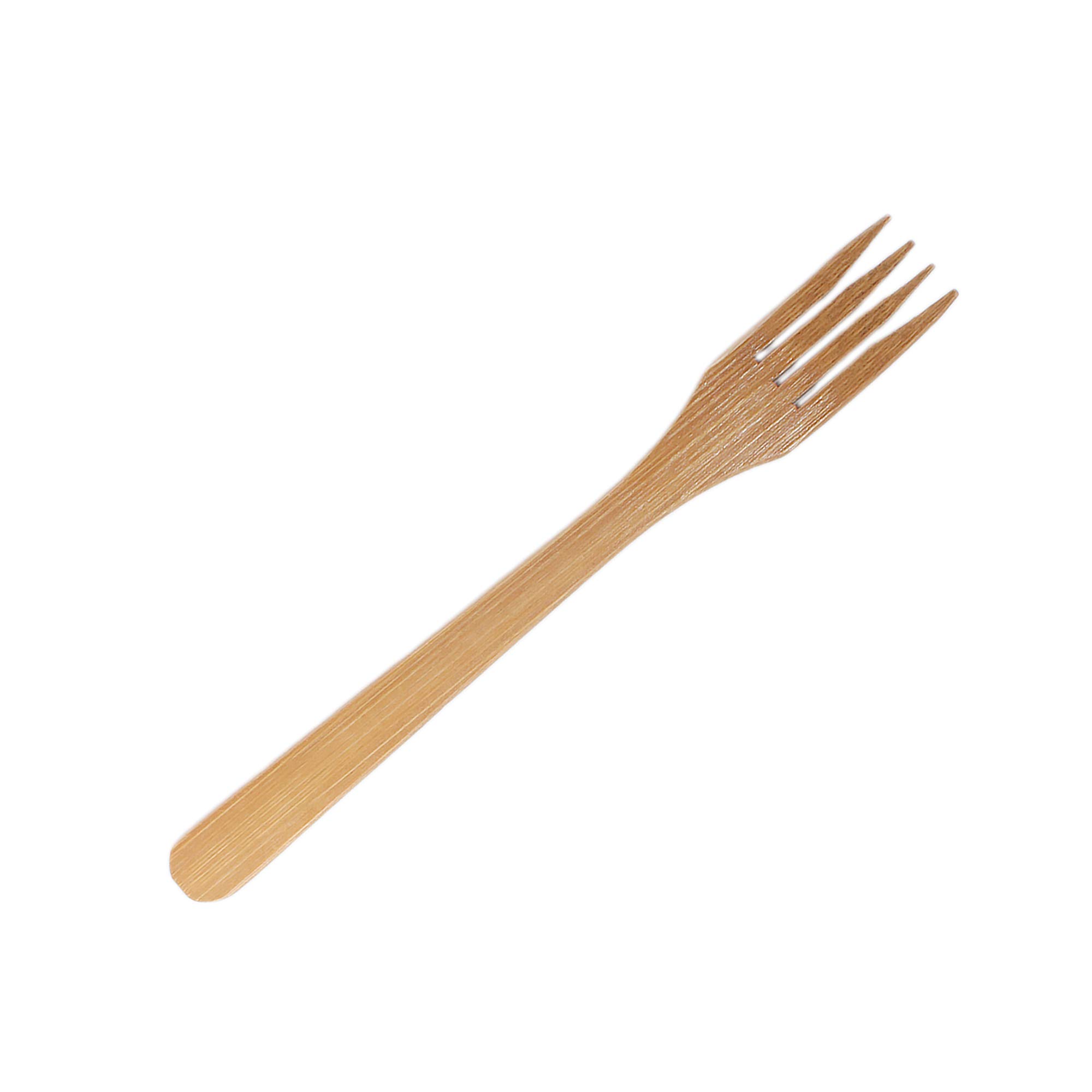 BambooMN Organic Reusable Bamboo Cutlery Set - Eco-Friendly Fork, Spoon & Knife Utensils (100 Sets) - Perfect for Picnics, Camping & Zero Waste Lifestyle