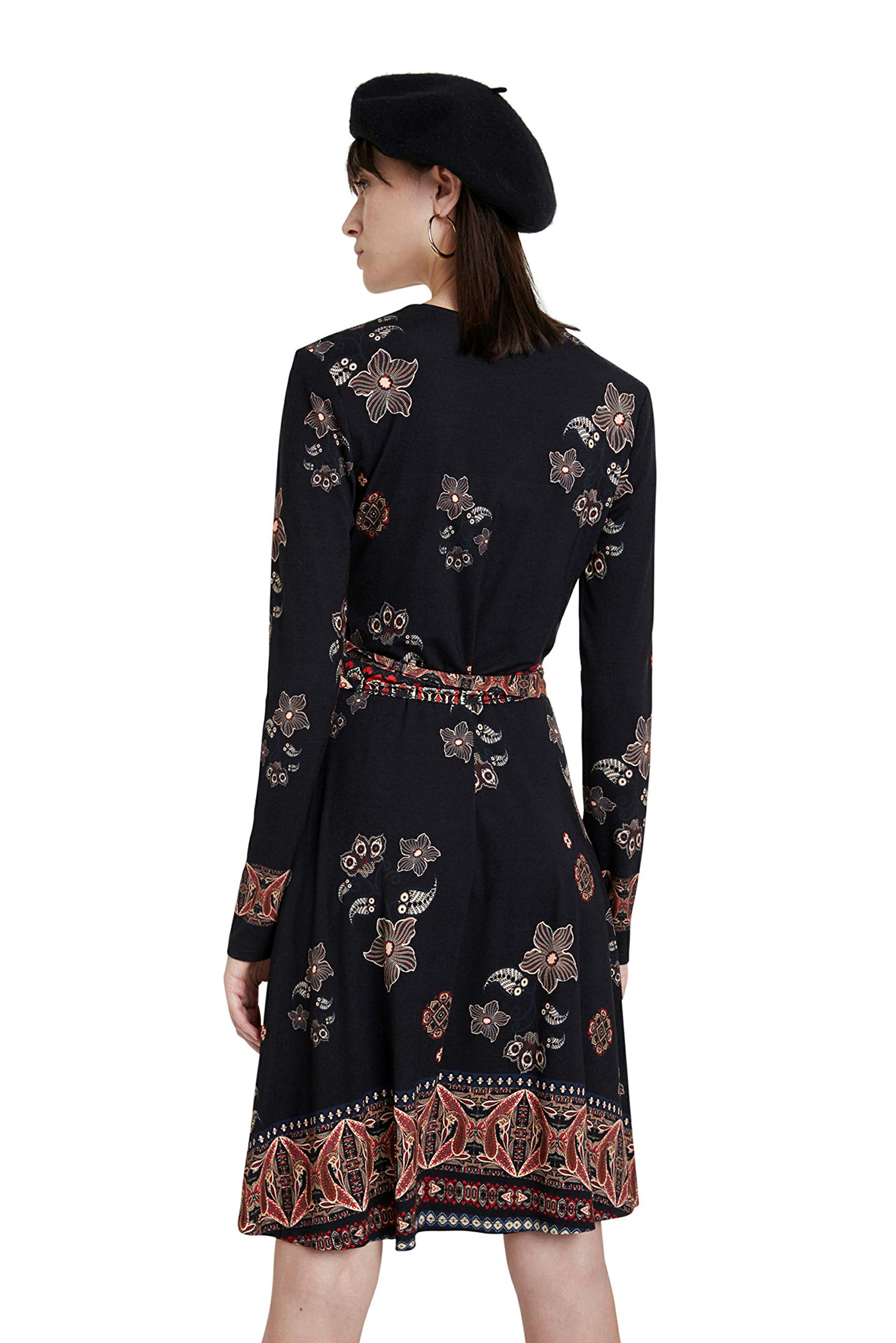Desigual Women's Long Sleeve Dress - Elegant Floral Print Party & Evening Wear for Special Occasions