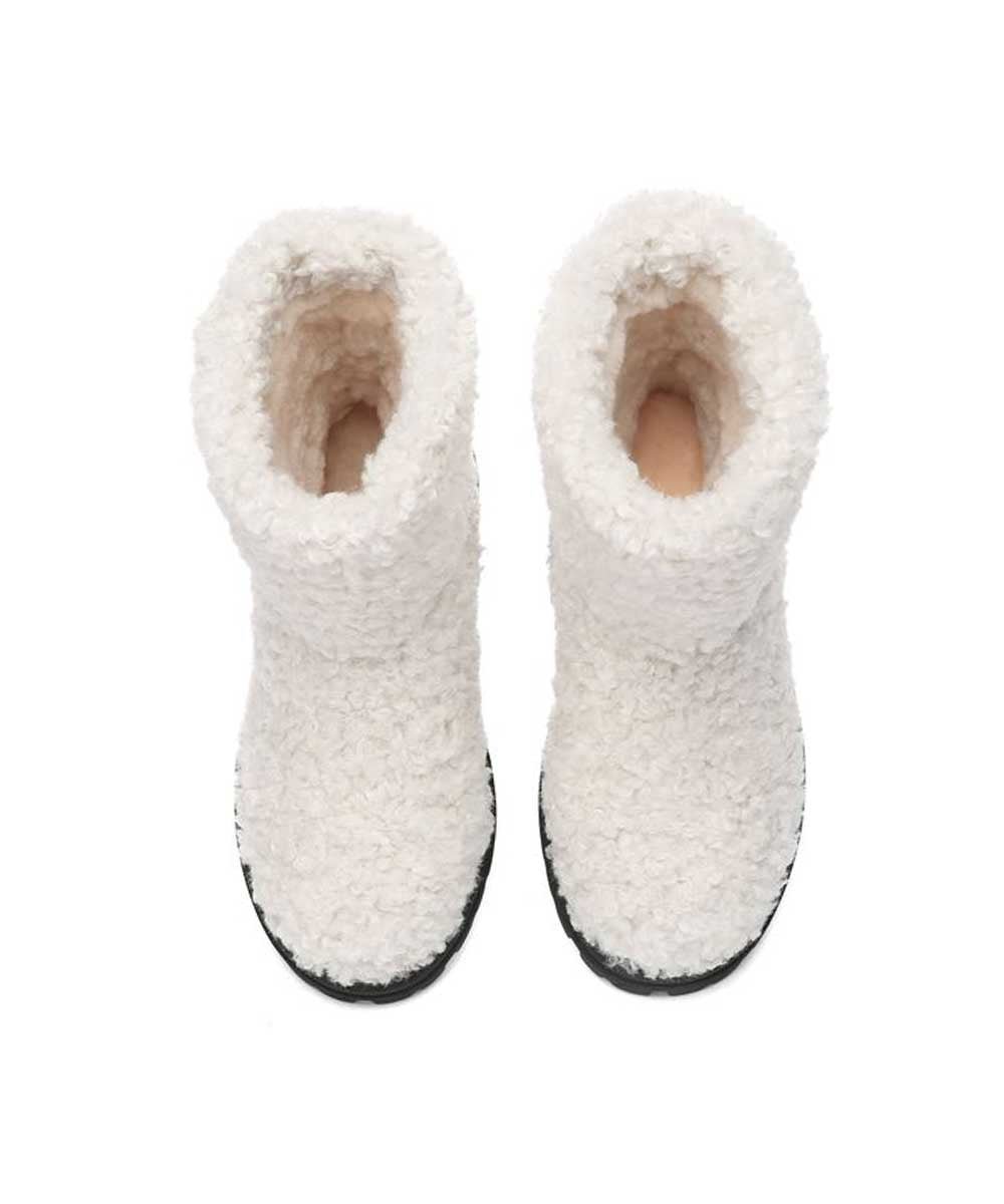 Women's Warm Plush Wool Winter Boots - Cozy Slip-On Snow Boots for Women, Perfect for Cold Weather, Snow Days & Indoor Comfort