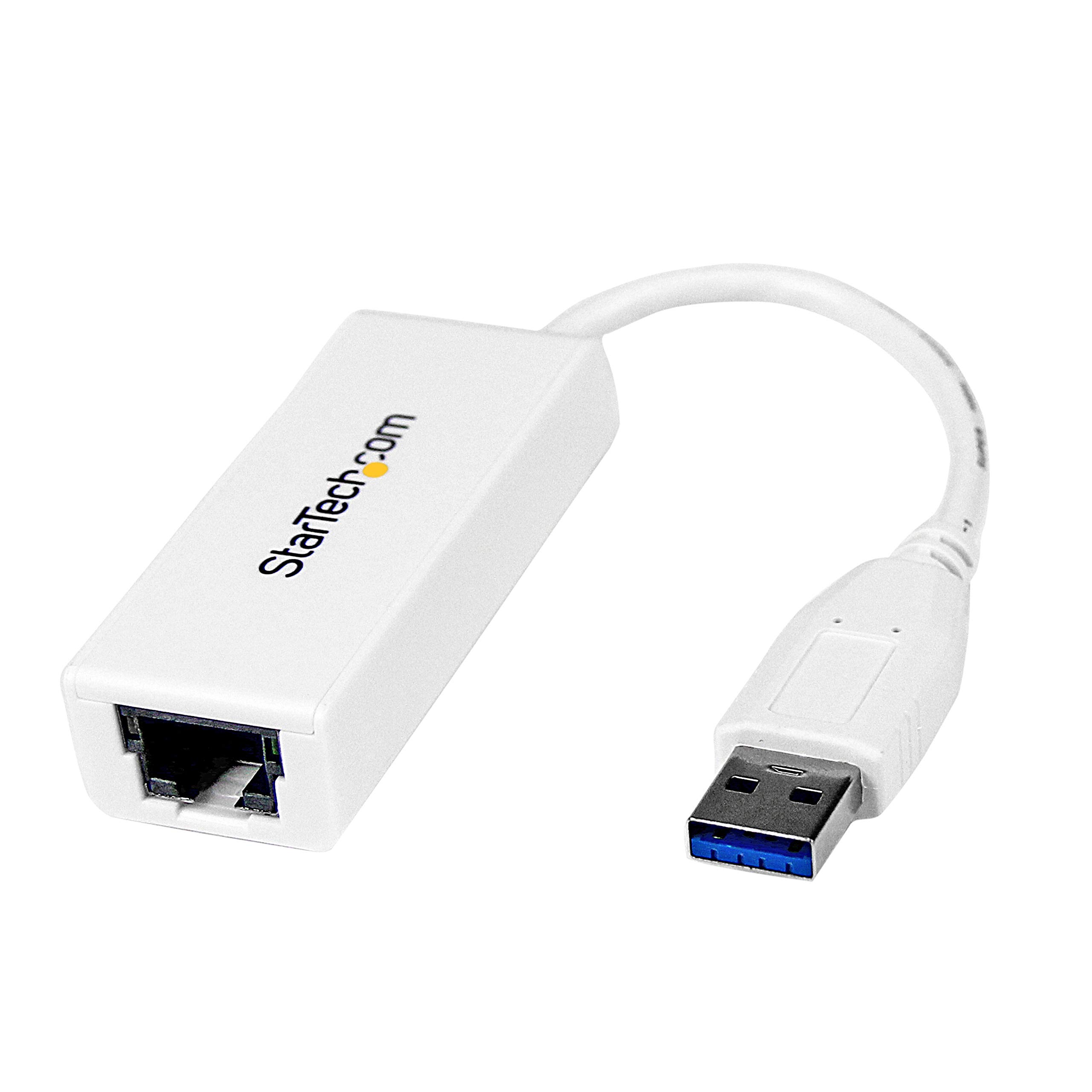 StarTech USB 3.0 to Gigabit Ethernet Adapter - Fast LAN Connection for Laptops & PCs