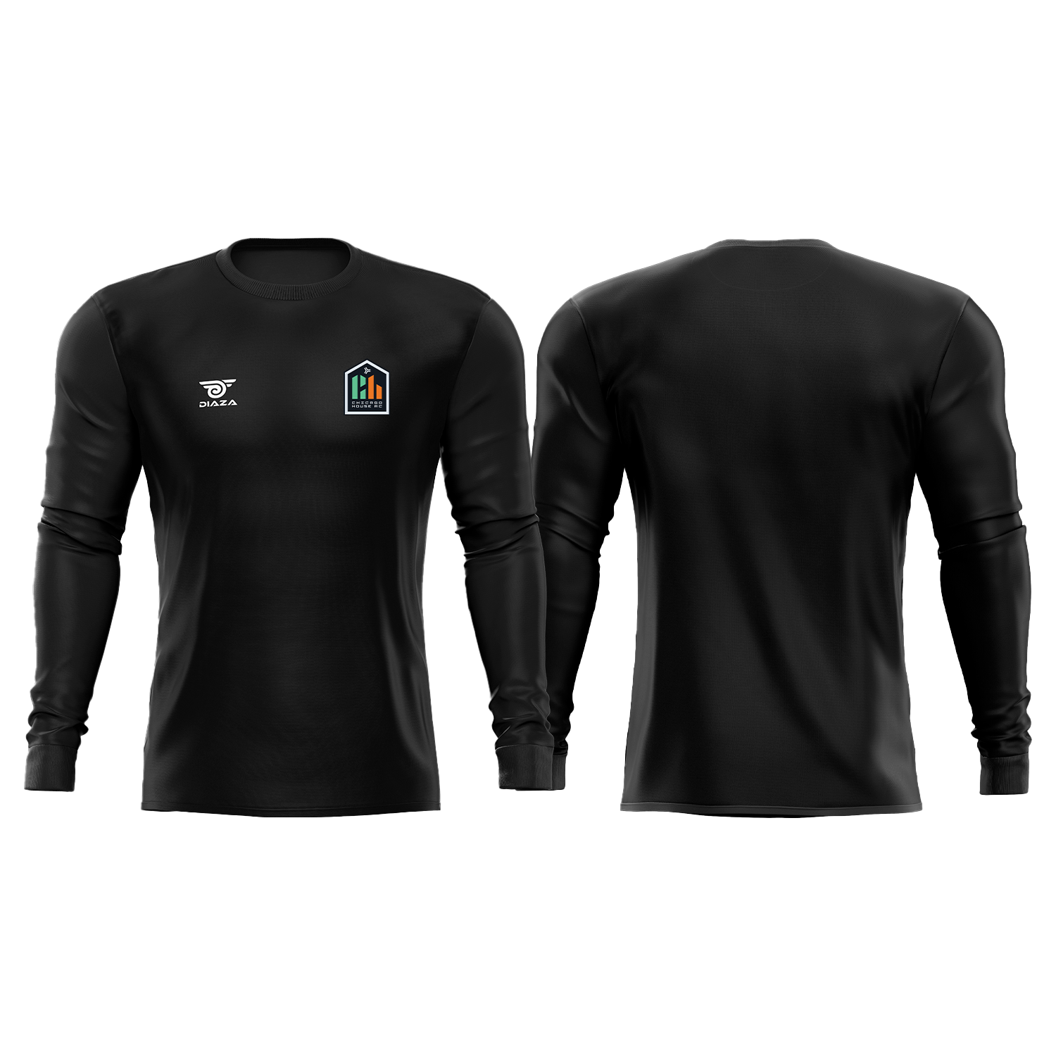 Chicago House Long Sleeve Dipro Shirt for Men - Black Casual Button Down Shirt - Perfect for Office, Business, and Smart Casual Outfits