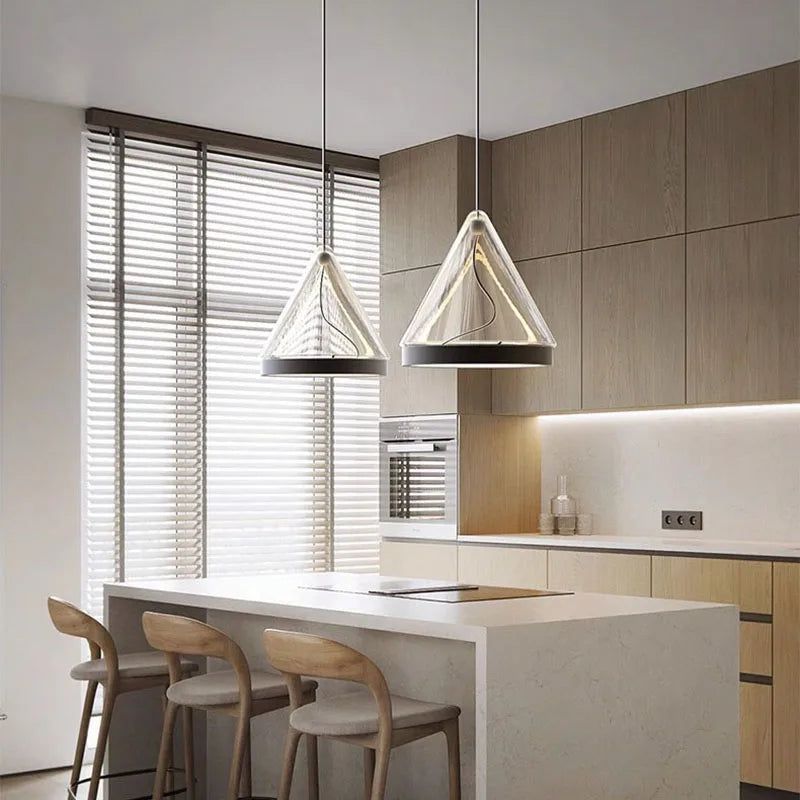 Modern Scone Pendant Lighting for Kitchen Island - Elegant Hanging Light Fixture with Adjustable Height, Perfect for Dining Room, Bar Counter & Breakfast Nook Lighting Decor