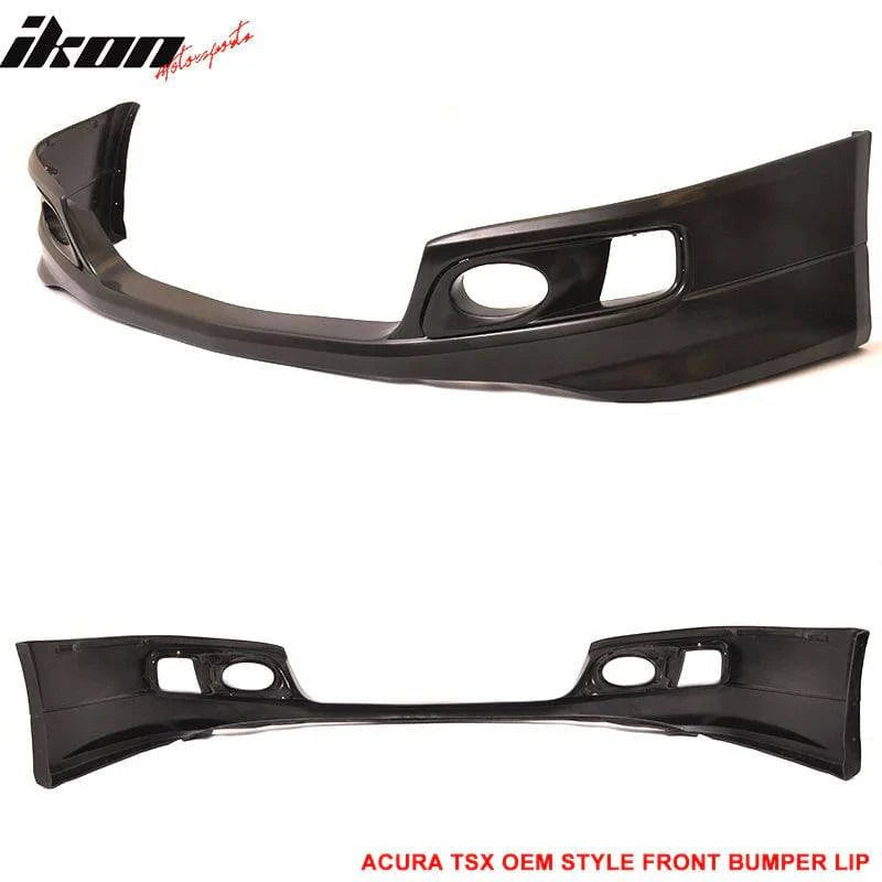 2006-2008 Acura TSX OEM Style Front Bumper Lip Spoiler - Unpainted PU Material for Enhanced Aerodynamics & Sporty Look - Perfect for Car Enthusiasts & Street Racing