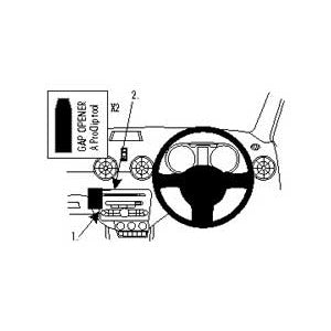 ClicOn No Holes Angled Dash Mount for Audi A1 (2012-2018) - Secure Phone Holder for Hands-Free Navigation & Safe Driving