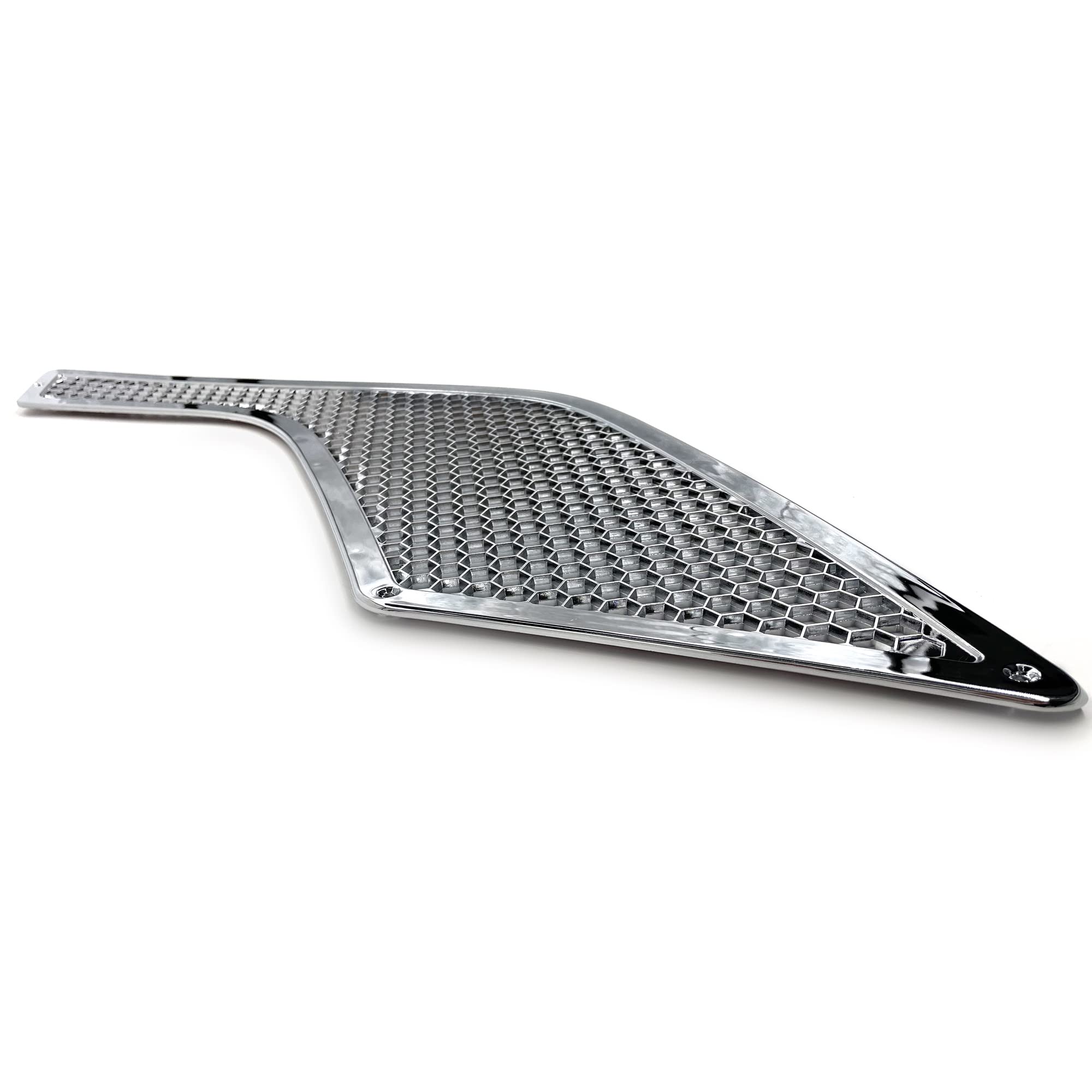 TORQUE Replacement Chrome Side Hood Air Intake Grill for 2003-2017 Volvo VNL Semi Trucks - Passenger Right Side (RHD) TR018-R - Heavy Duty Truck Accessory for Improved Engine Cooling & Style